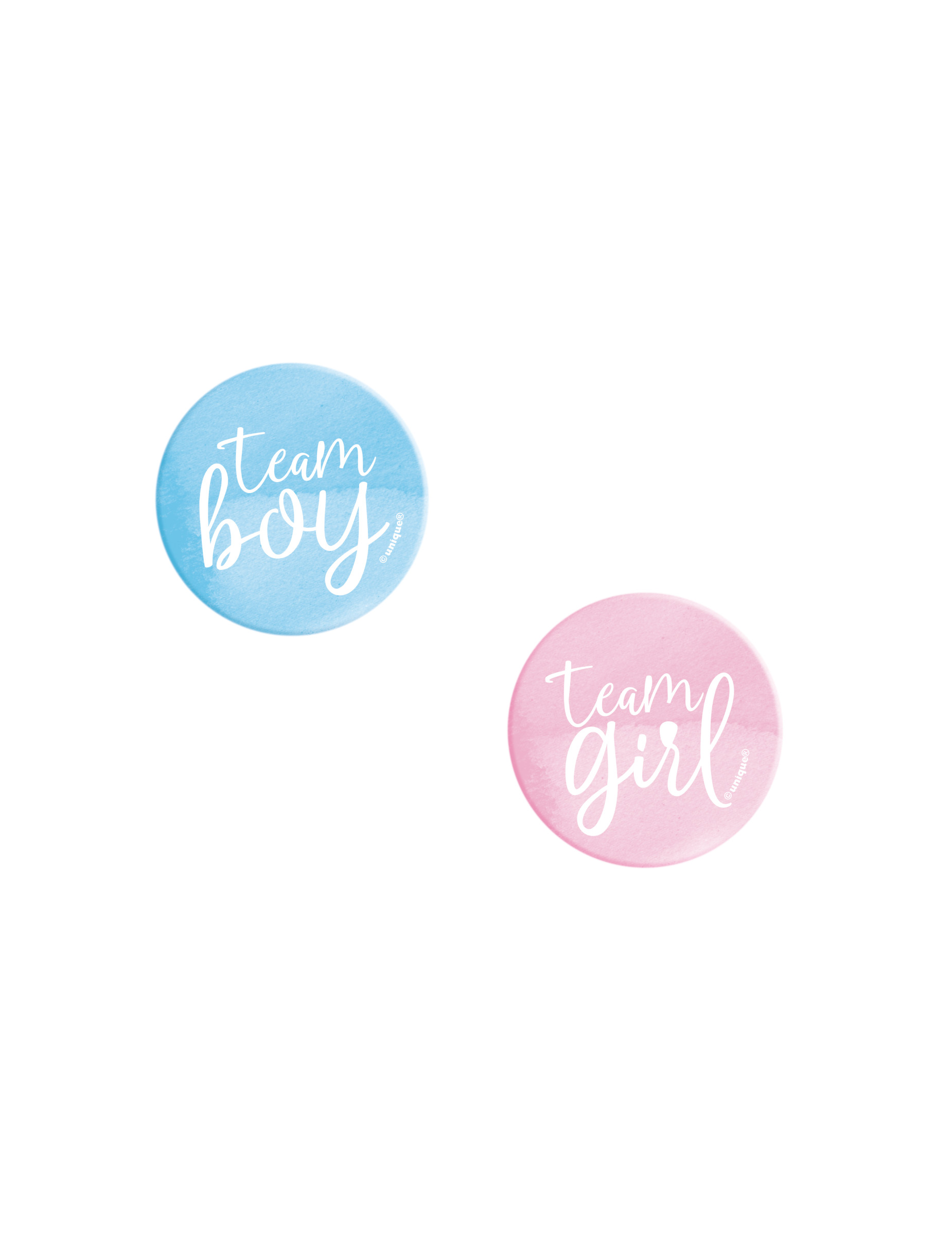 10 Buttons Team Boy Team Girl – Set für alle