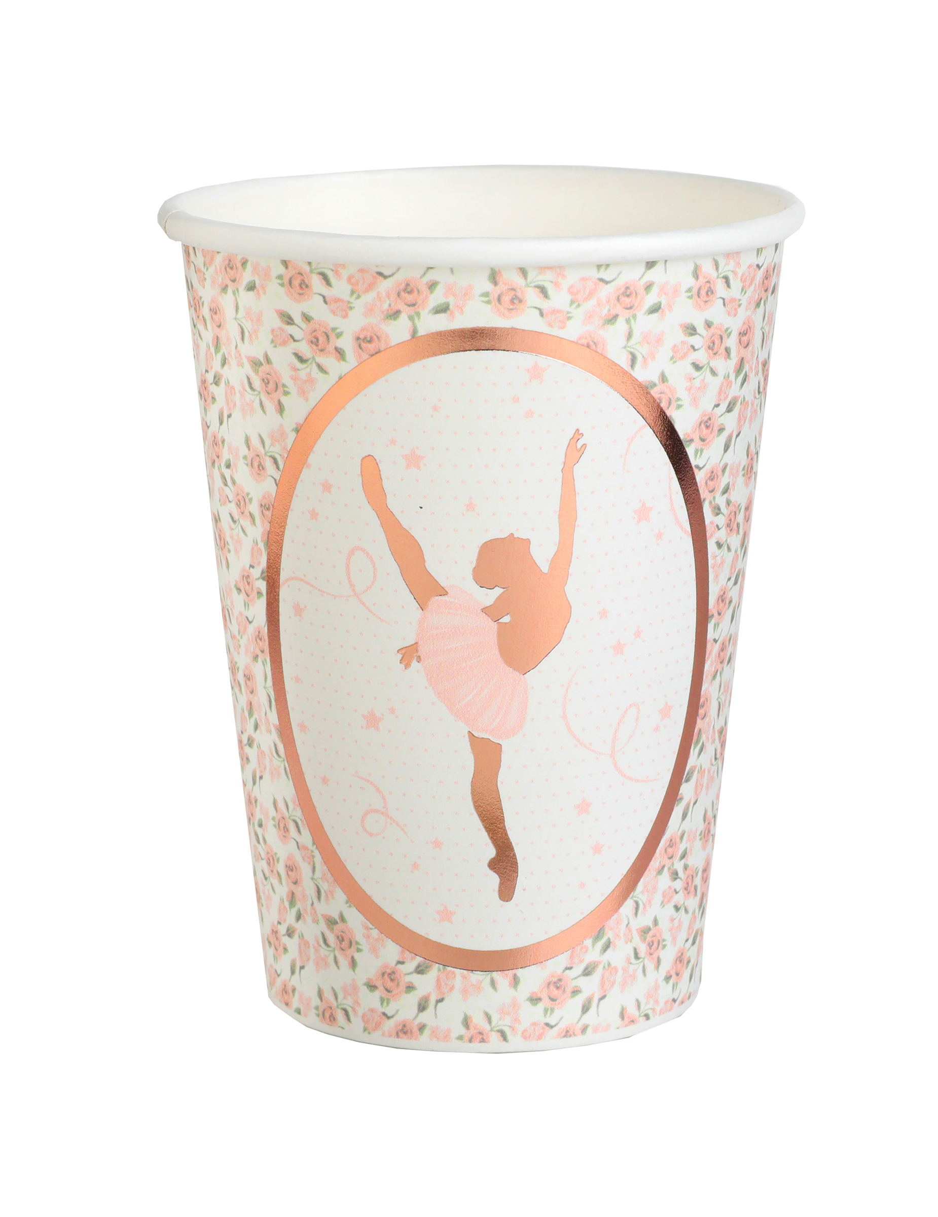 10 Pappbecher Ballerina Karton 7