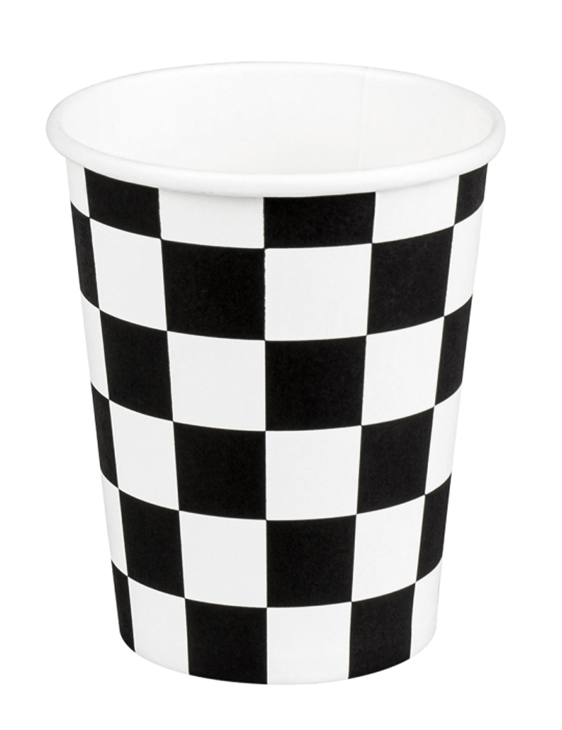 10 Pappbecher Rennauto 21 cl