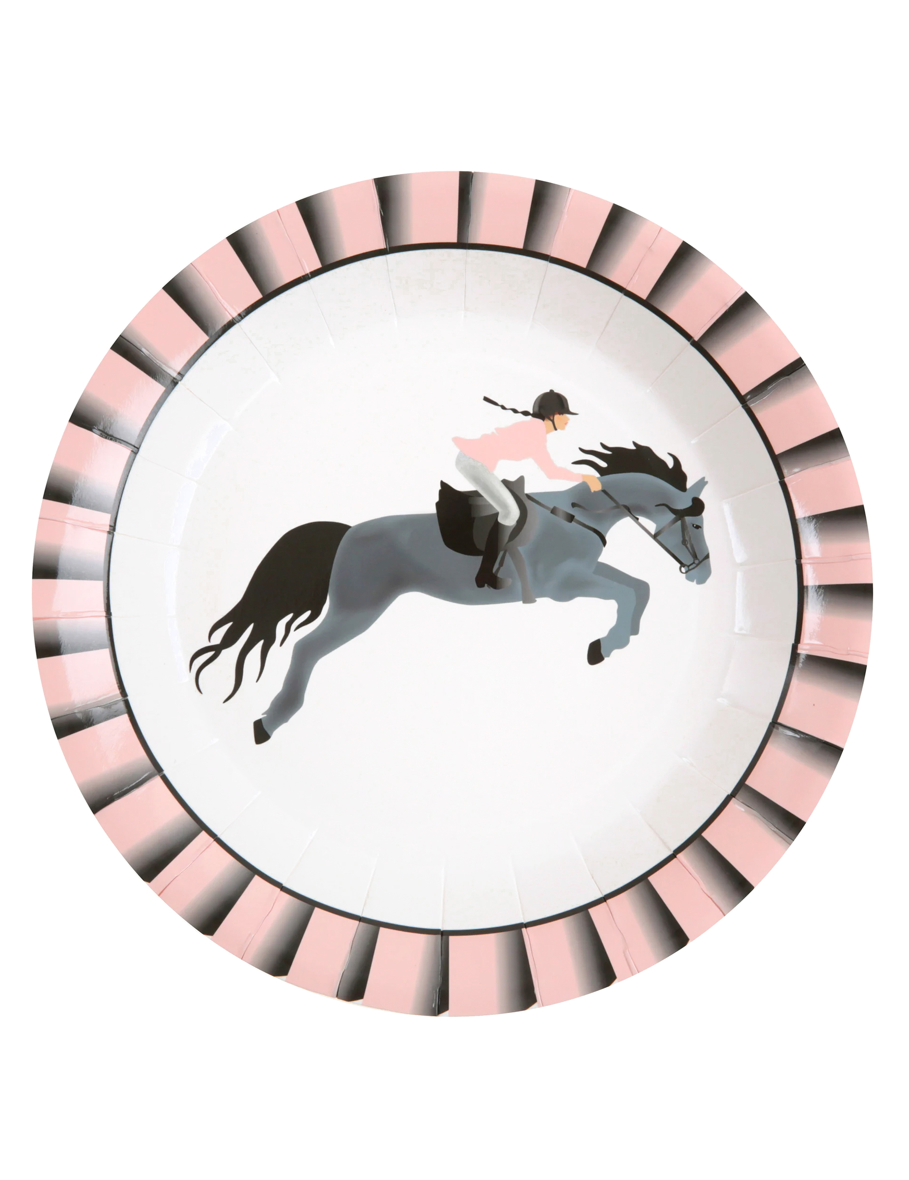 10 Pappteller Reiten 22