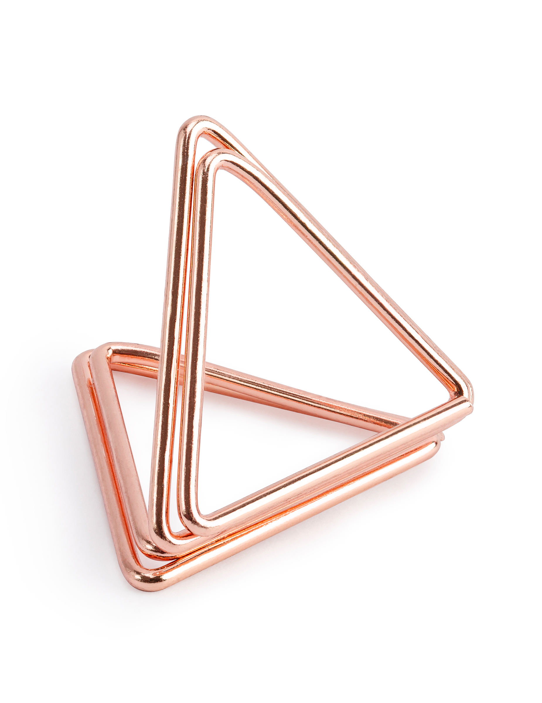 10 Tischkartenhalter Dreieck Roségold 2