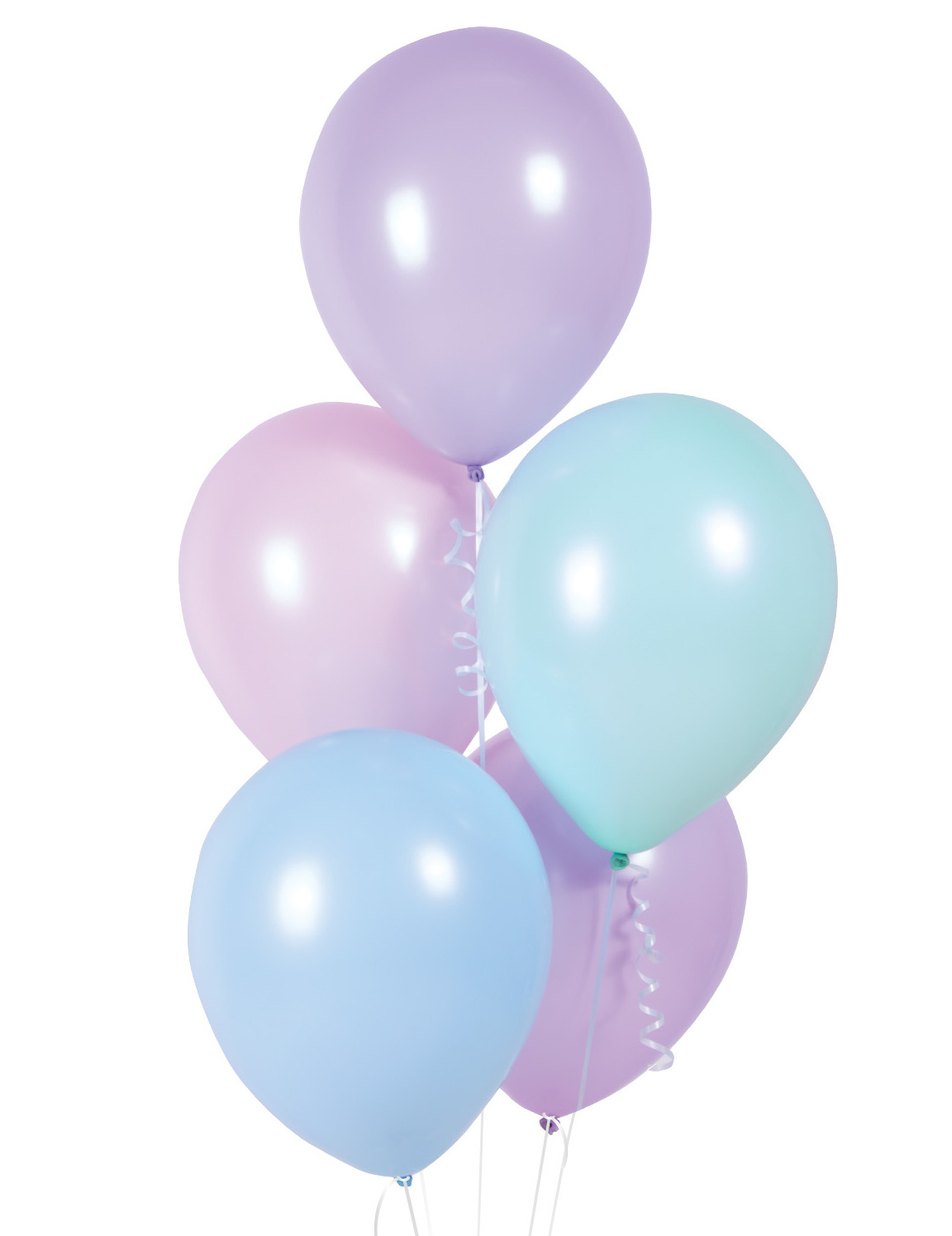 10 bunte Pastel-Luftballons aus Latex 28 cm für Deko