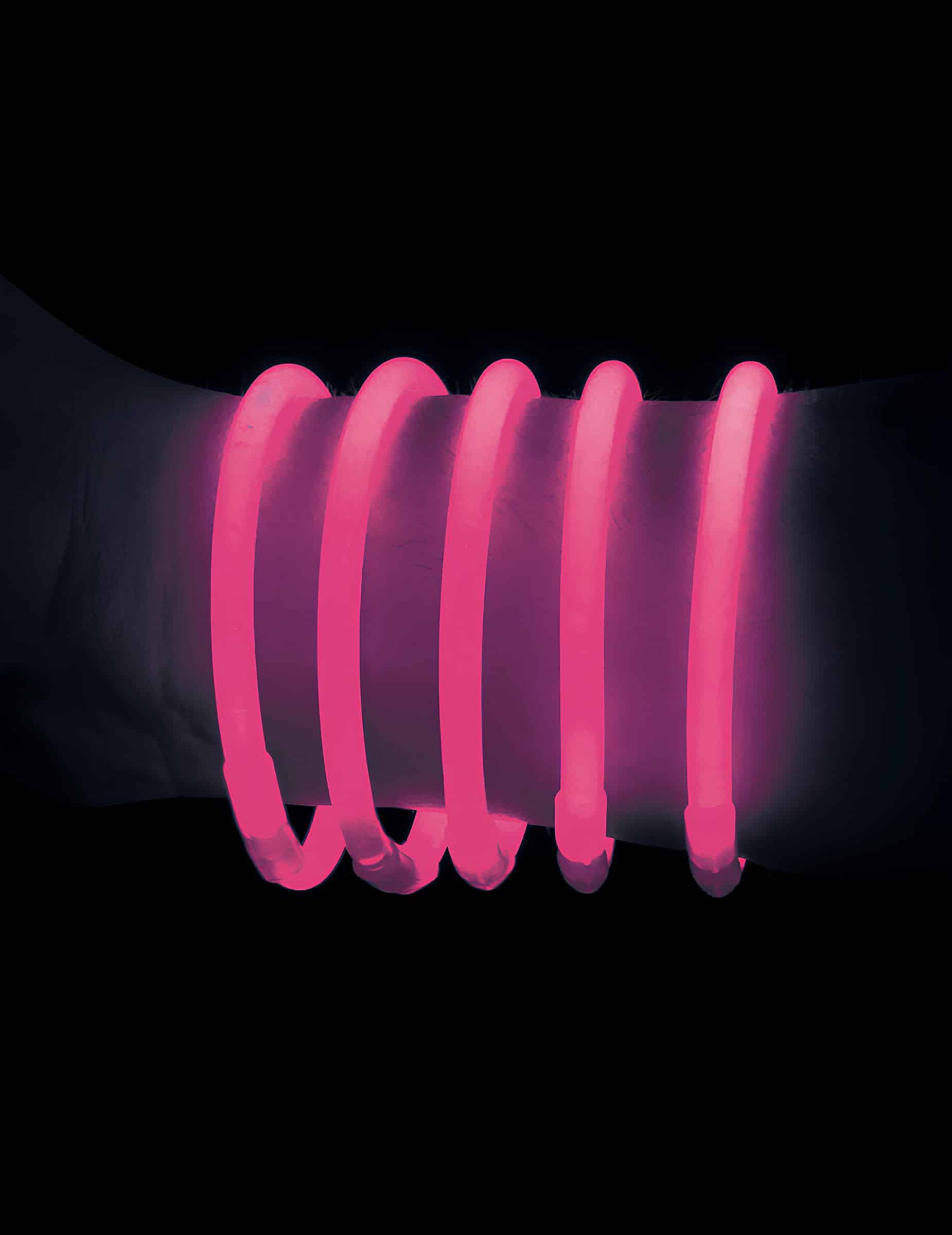 100 Knicklichter Armbänder Erwachsene pink