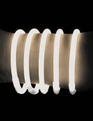 100 Knicklichter Armbänder Weiß für Erwachsene