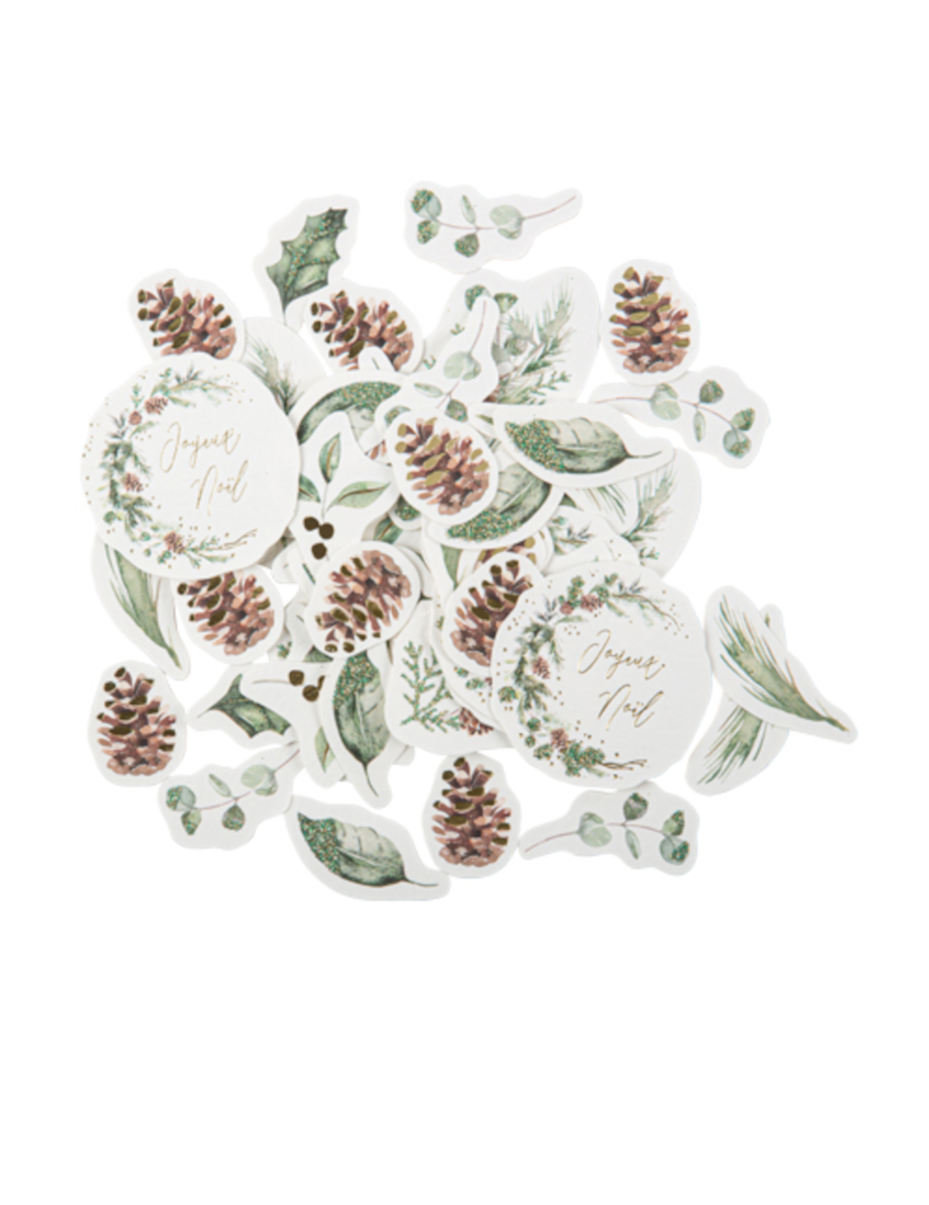100 Konfetti Frohe Weihnachten Zauberwald 2 bis 6cm