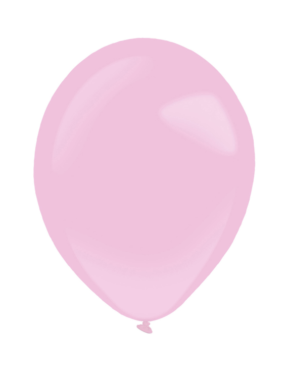 100 Mini-Luftballons aus Latex Hellrosa 13cm