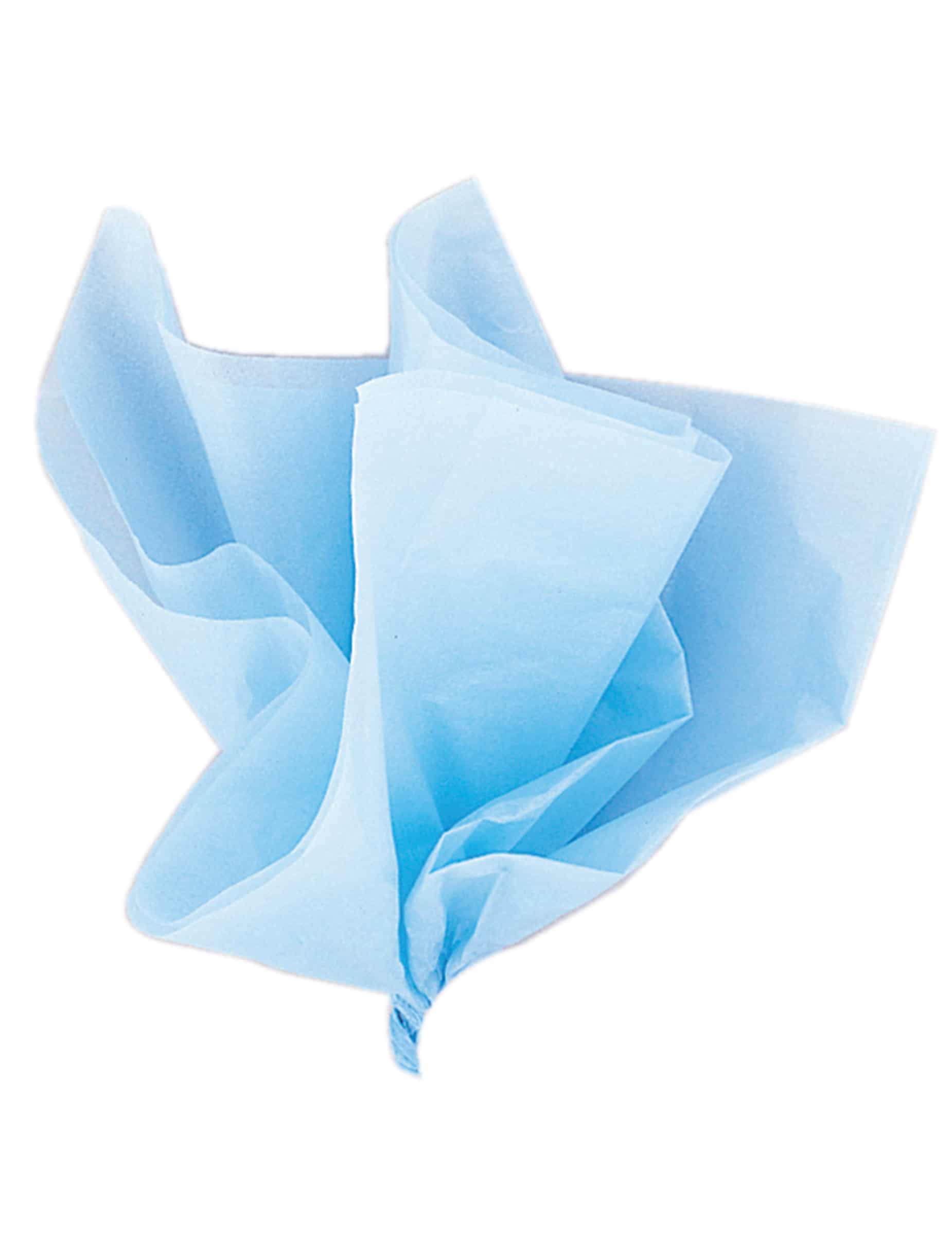 10er Set Seidenpapier Hellblau - Bastelpapier + Geschenkverpackung