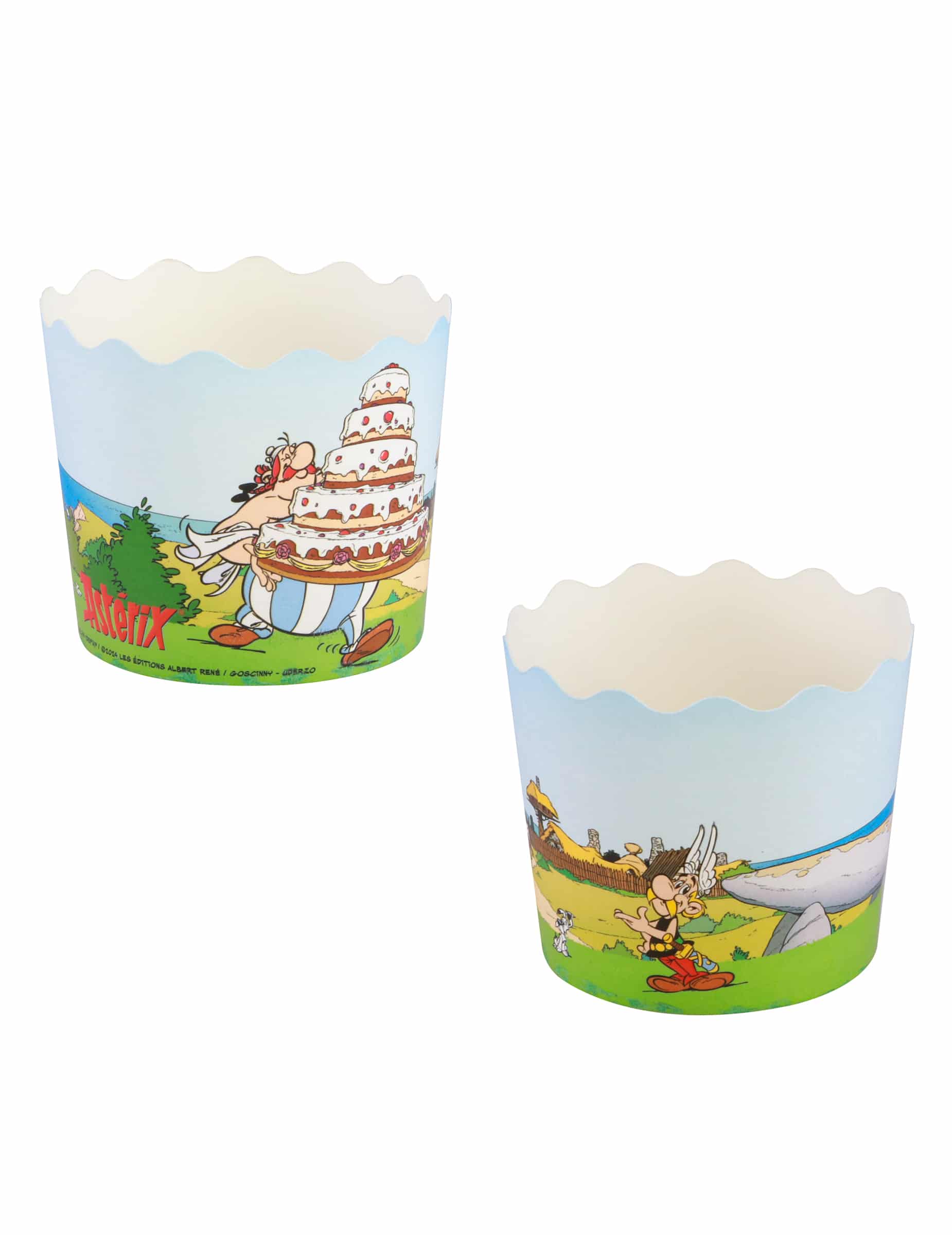 12 Asterix in Cupcake Formen