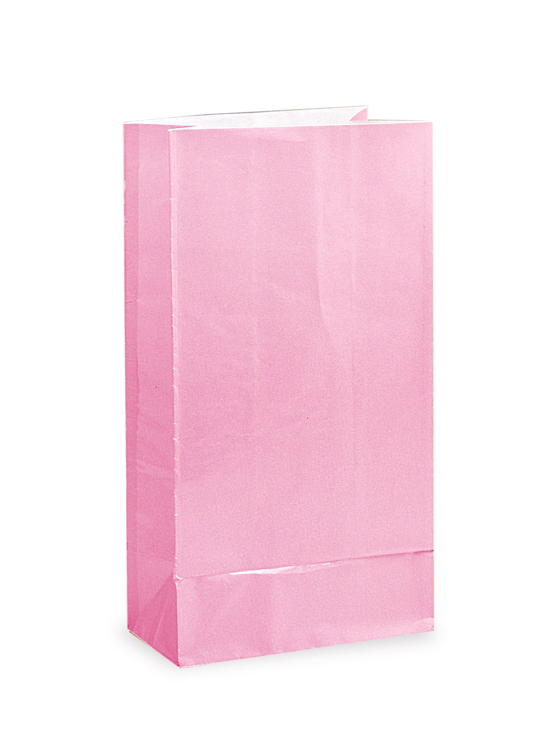 12 Geschenktüten aus Papier in Pastellrosa 25 x 9 cm