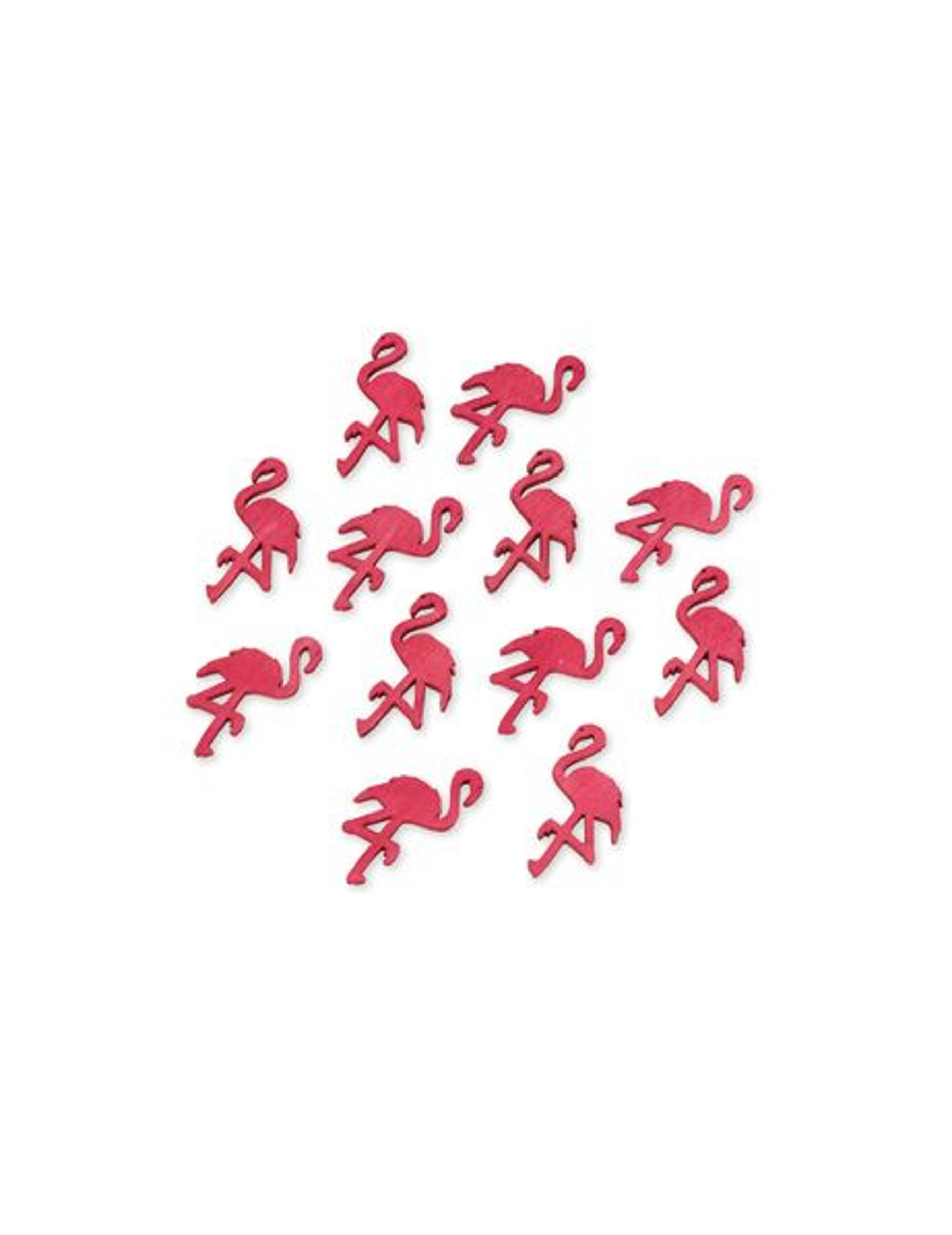 12 Holz-Flamingos 5 x 2