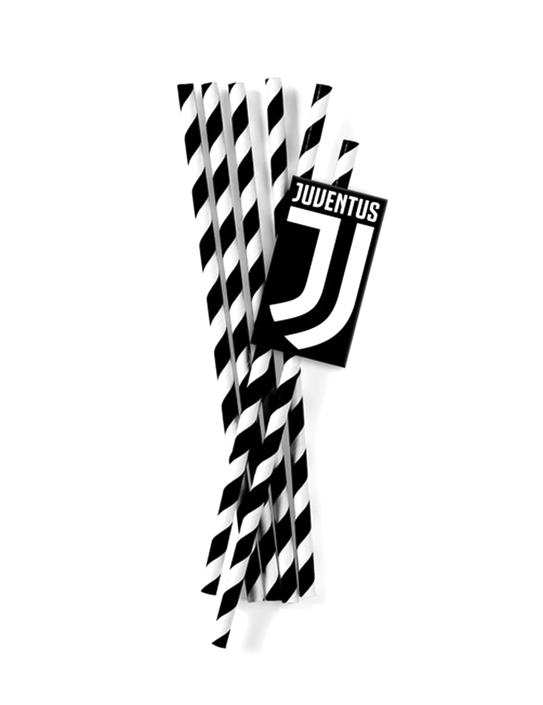12 Papierstrohhalme Juventus Karton 19