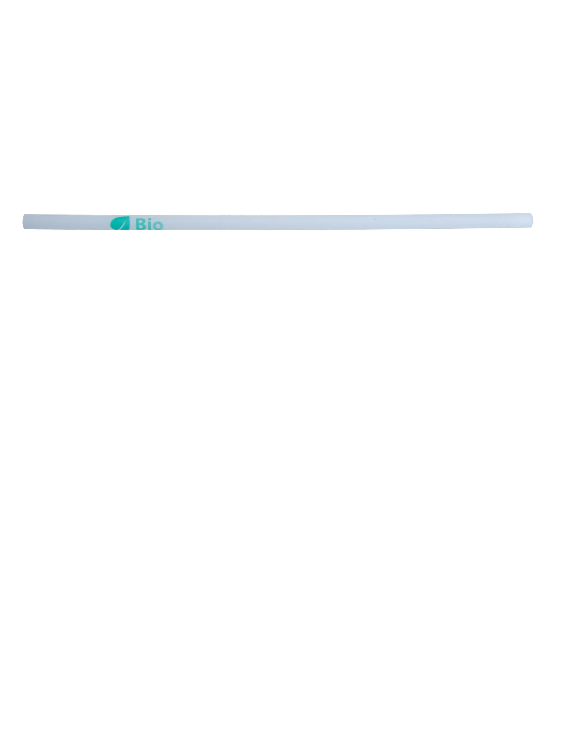 150 PLA Trinkhalme Weiß 21 cm aus Maisstärke