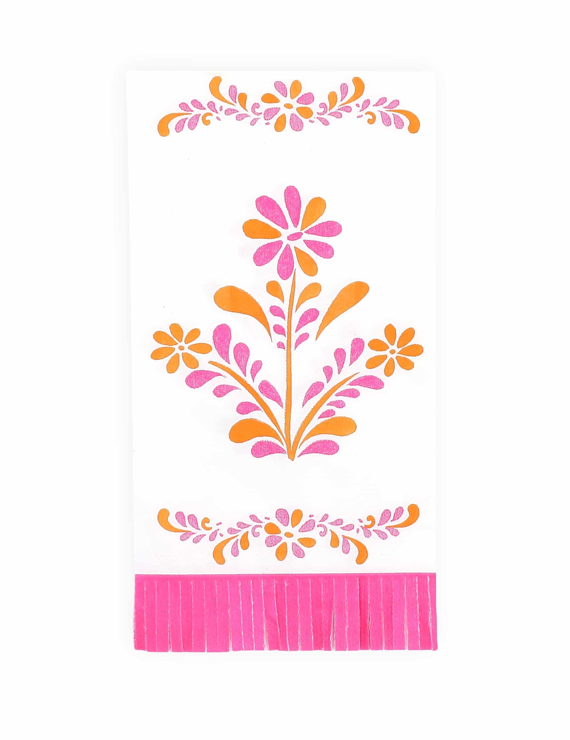 16 Fransen-Servietten Pink Lemonade Papierservietten 20 x 40 cm