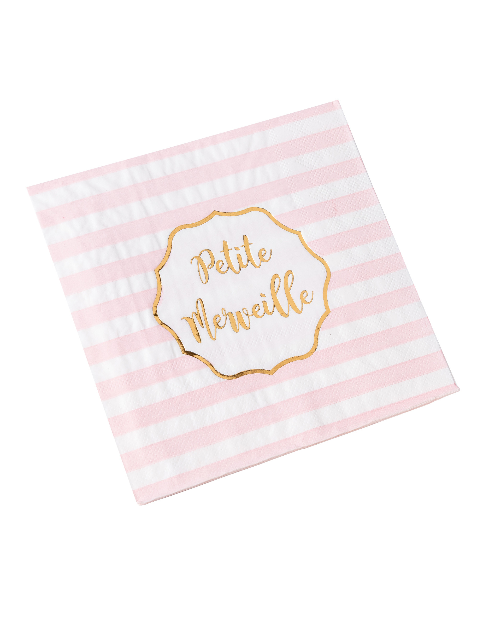16 Rosa-Gold Papierservietten Kleine Wunder 33x33cm