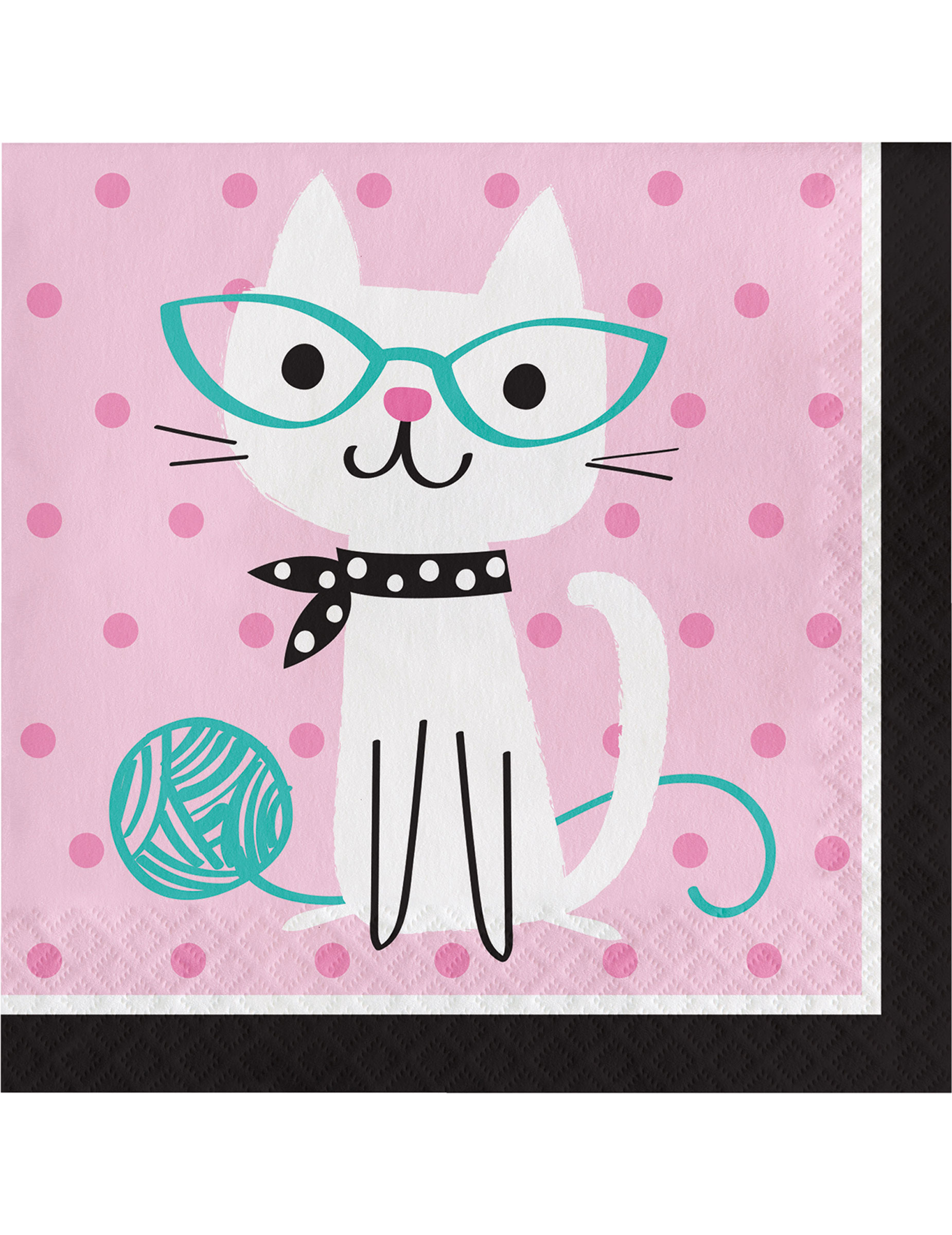 16 Rosa Katzen Papierservietten 33 x 33 cm Niedliches Kätzchen Geburtstag