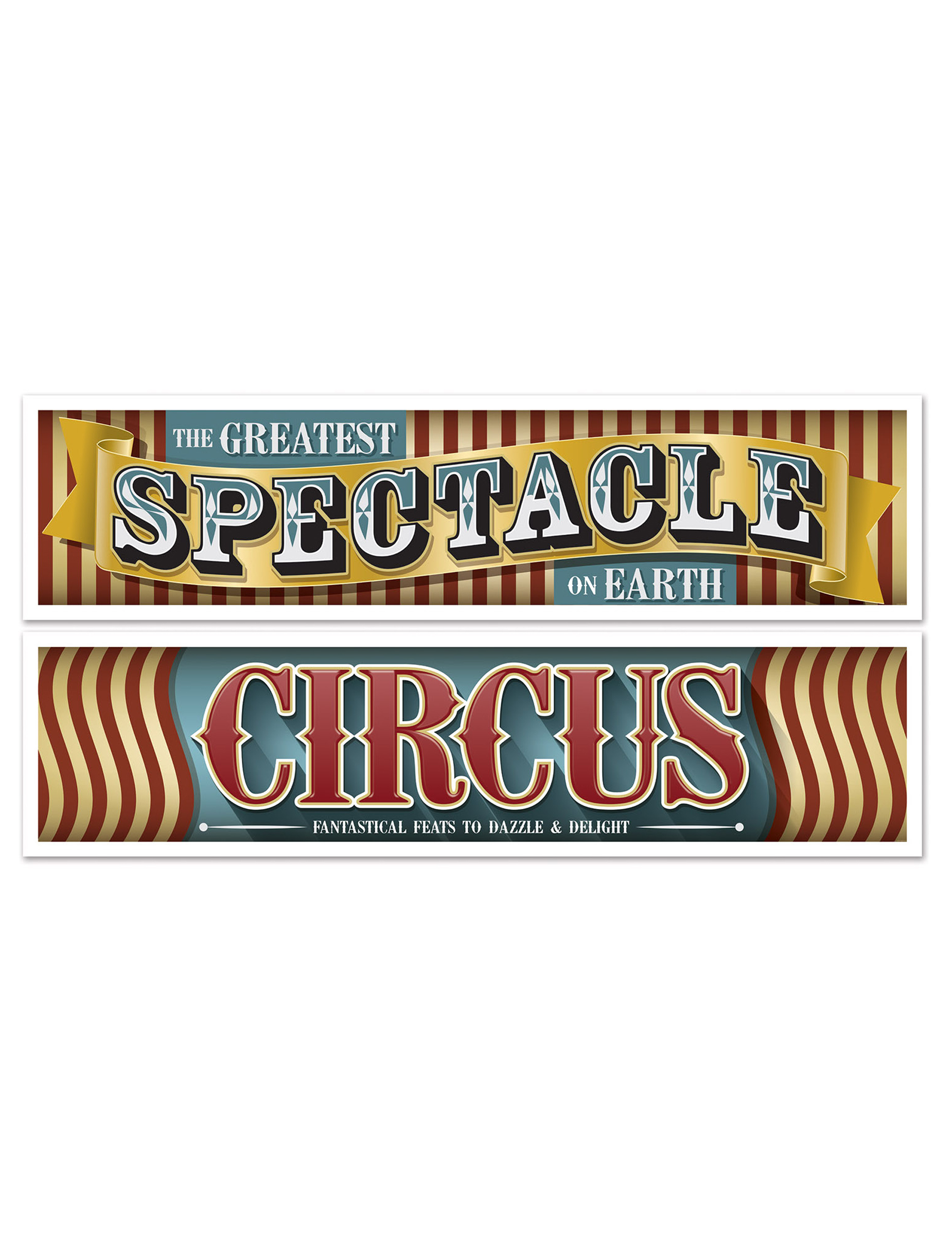 2 Banner Vintage Zirkus 1
