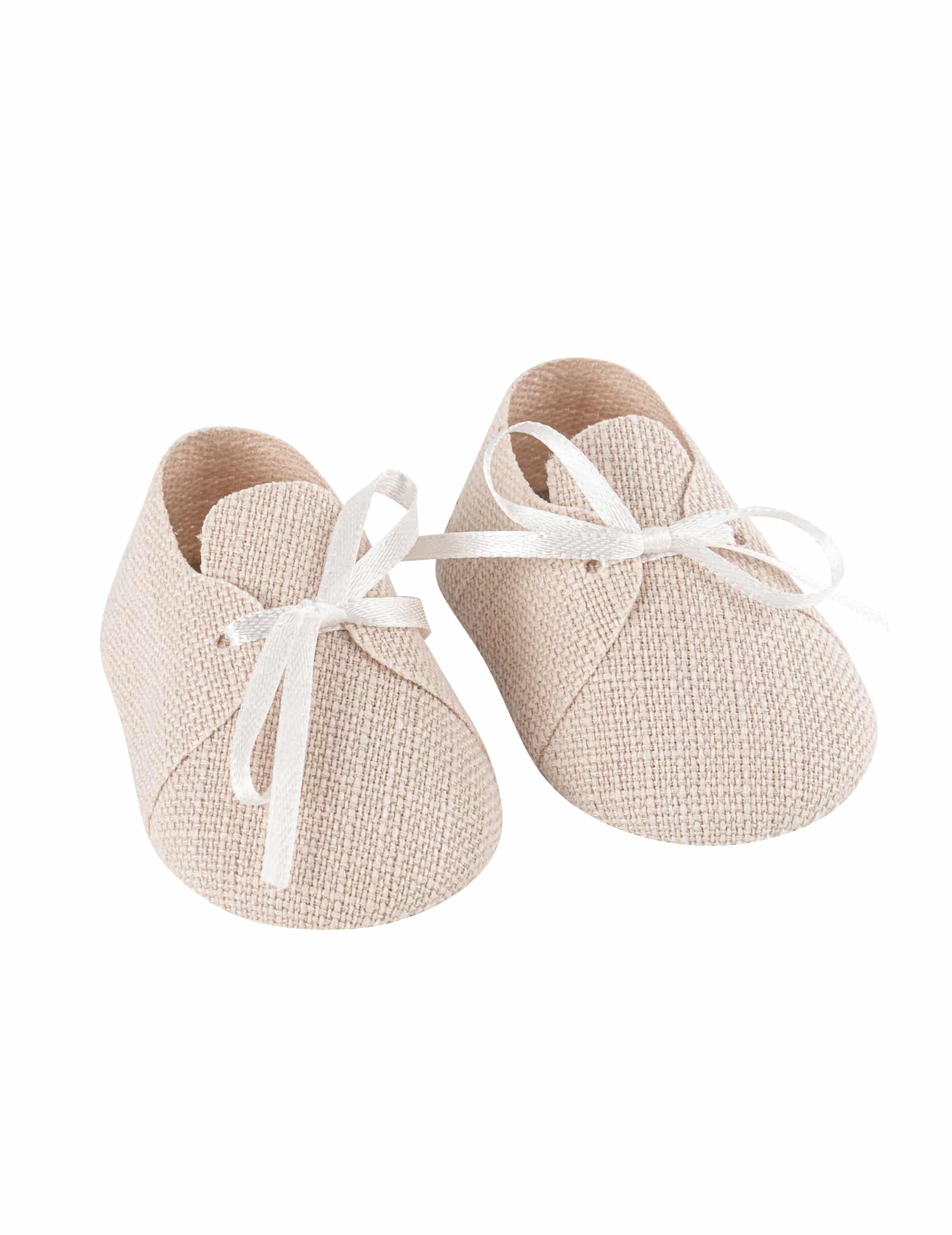 2 Gastgeschenk-Boxen Babyschuhe Leinen-Optik 8