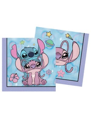 20 Angel und Stitch Papierservietten - 33 x 33 cm