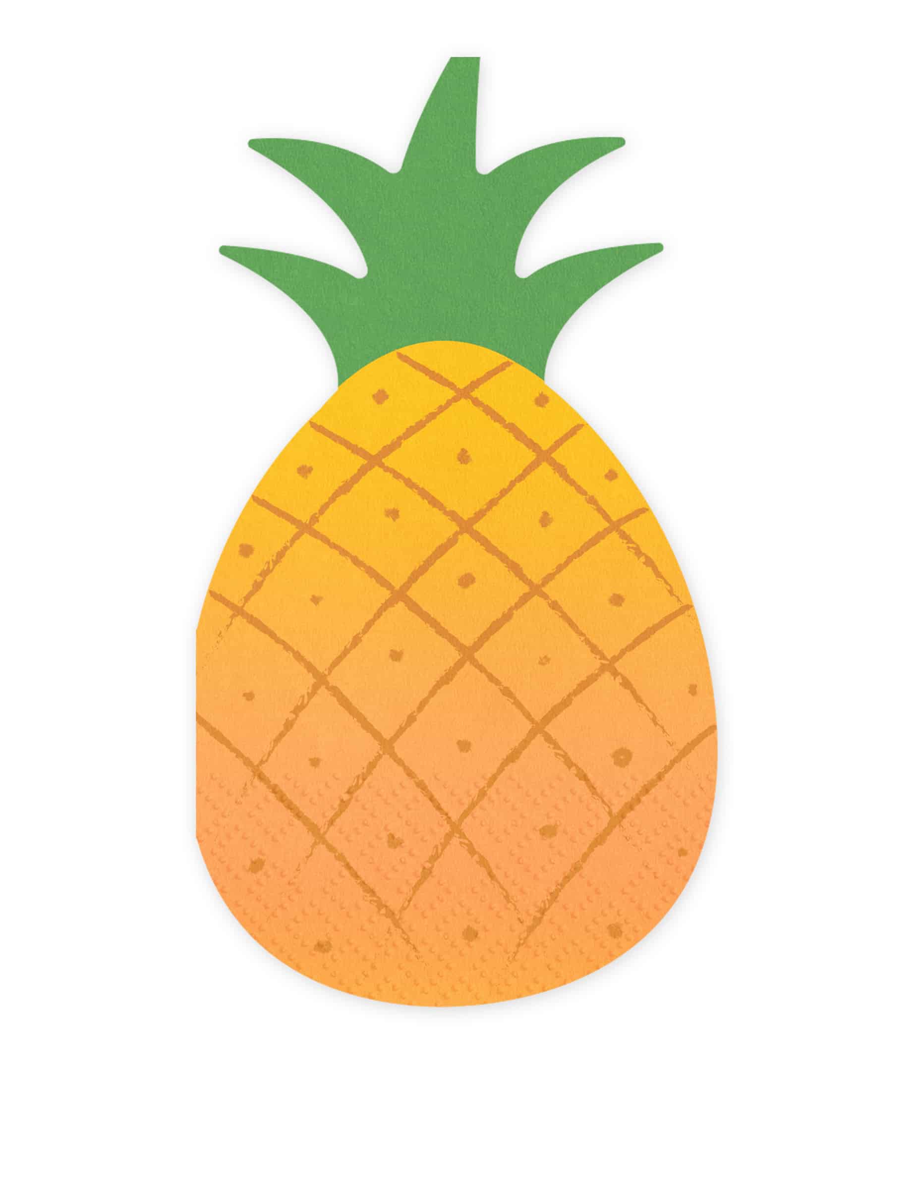 20 Papierservietten Ananas 18