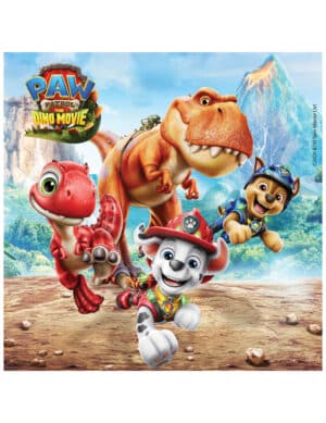 20 Paw Patrol Dino Movie Servietten (33 x 33 cm)