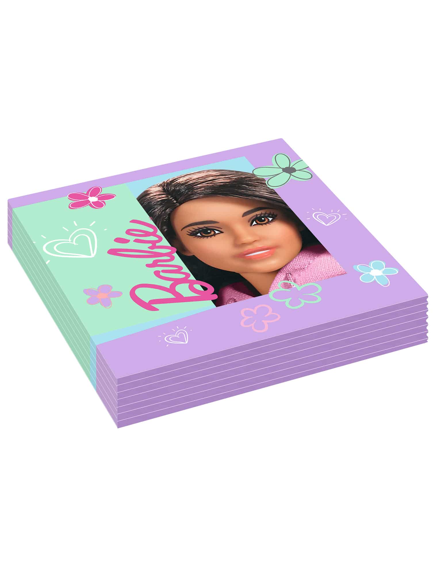 20 Servietten Barbie Sweet Life lila mintgrün
