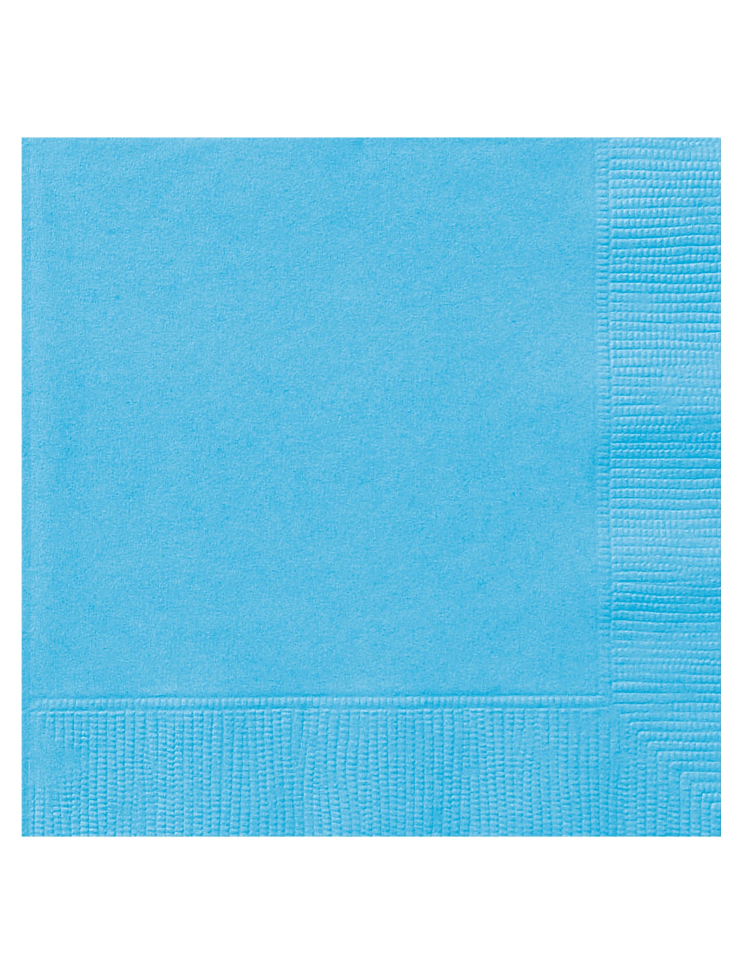 20 Servietten Hellblau Papier 33 x 33 cm