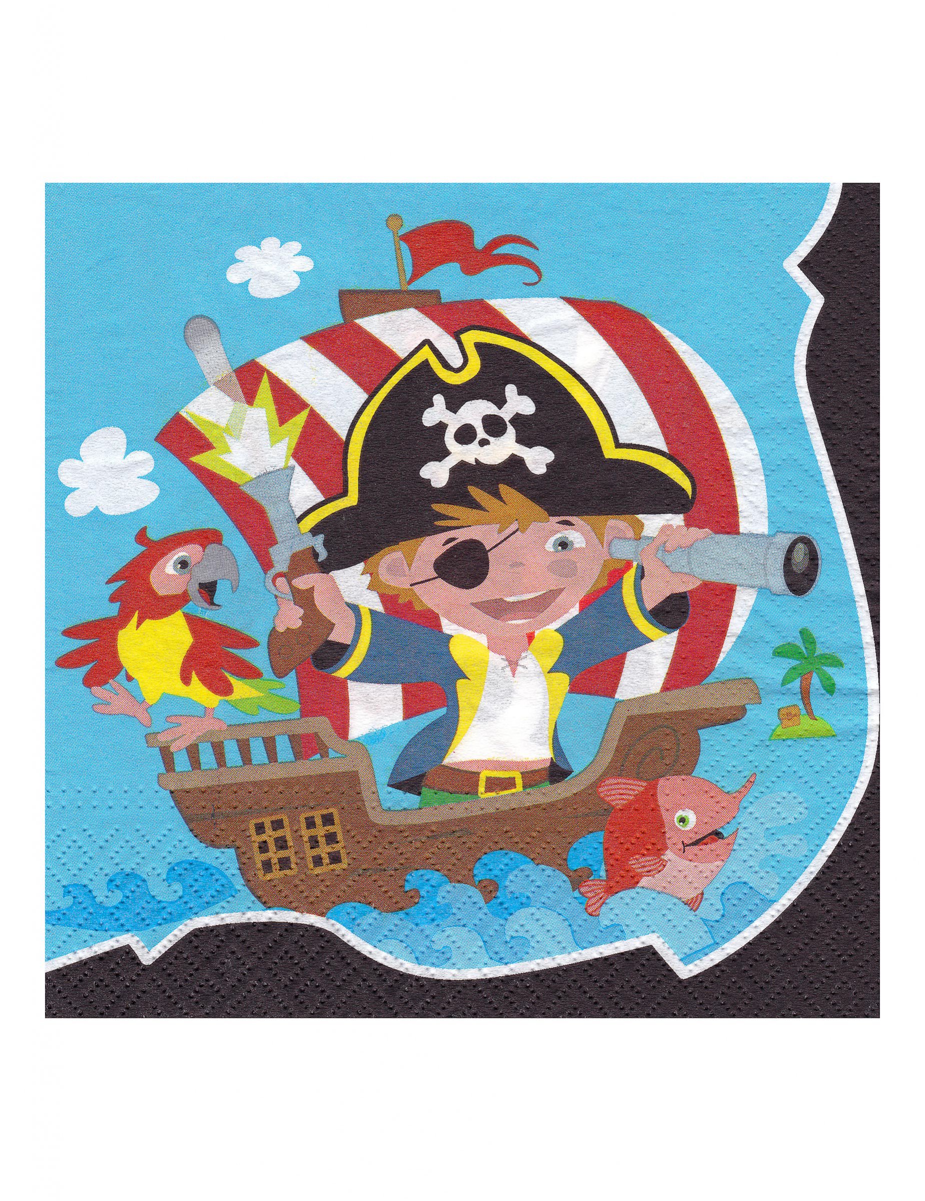 20 Servietten Pirat 33 x 33 cm