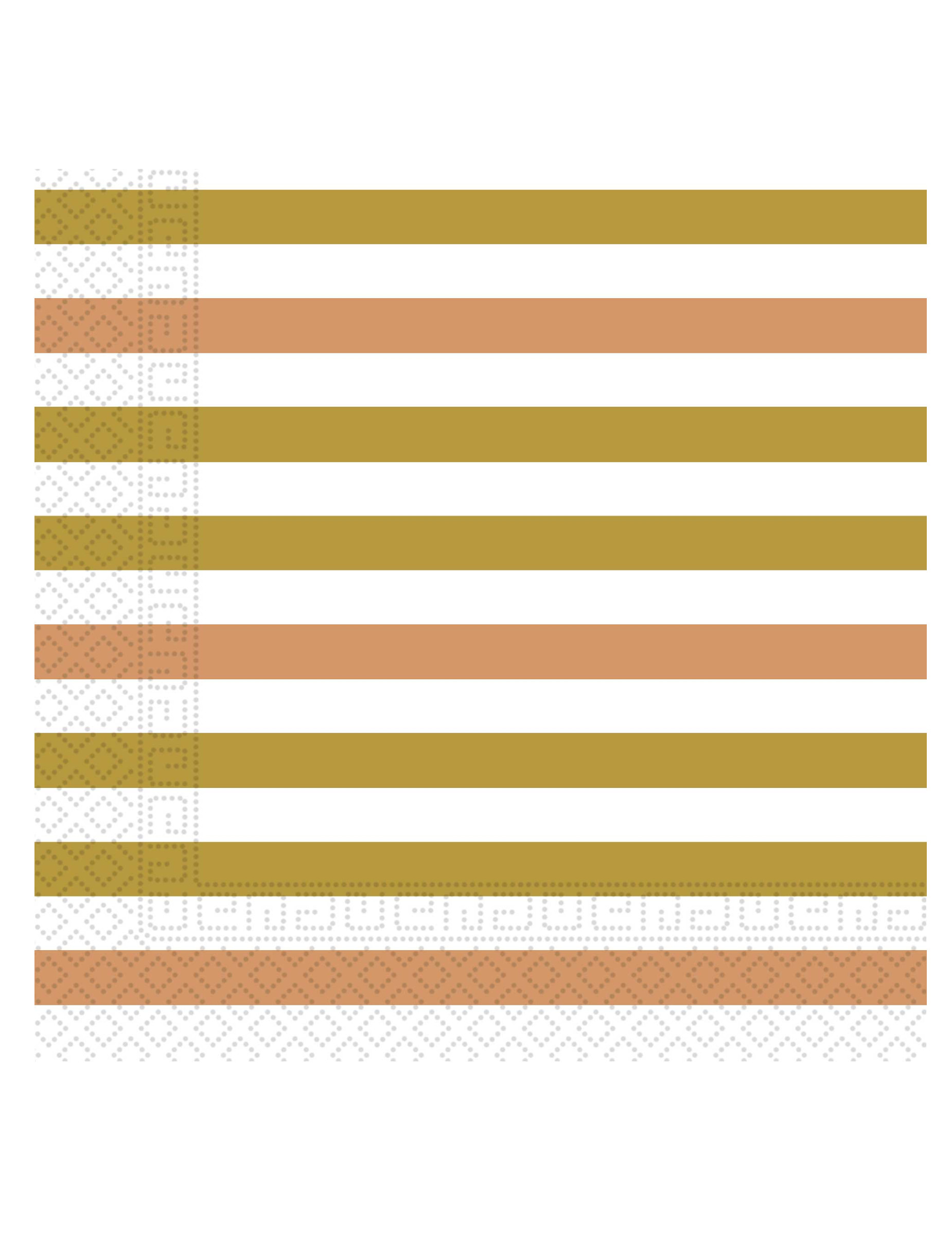 20 gestreifte Papierservietten in Gold
