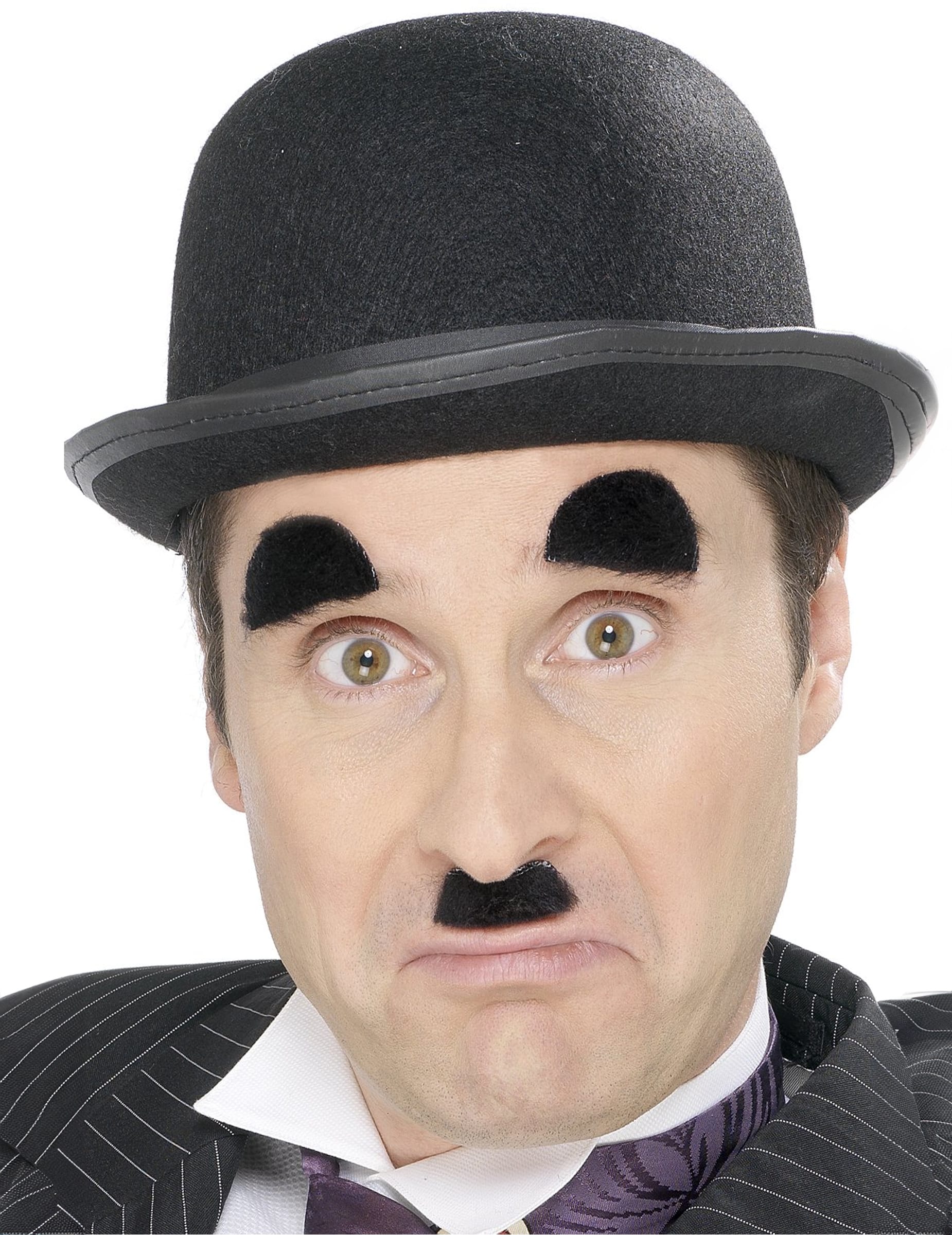 20er-Jahre Augenbrauen und Bart Set schwarz