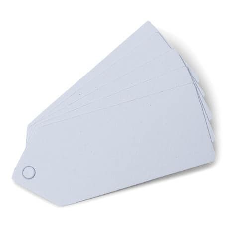 24 Etiketten Weiß 5 x 2 cm
