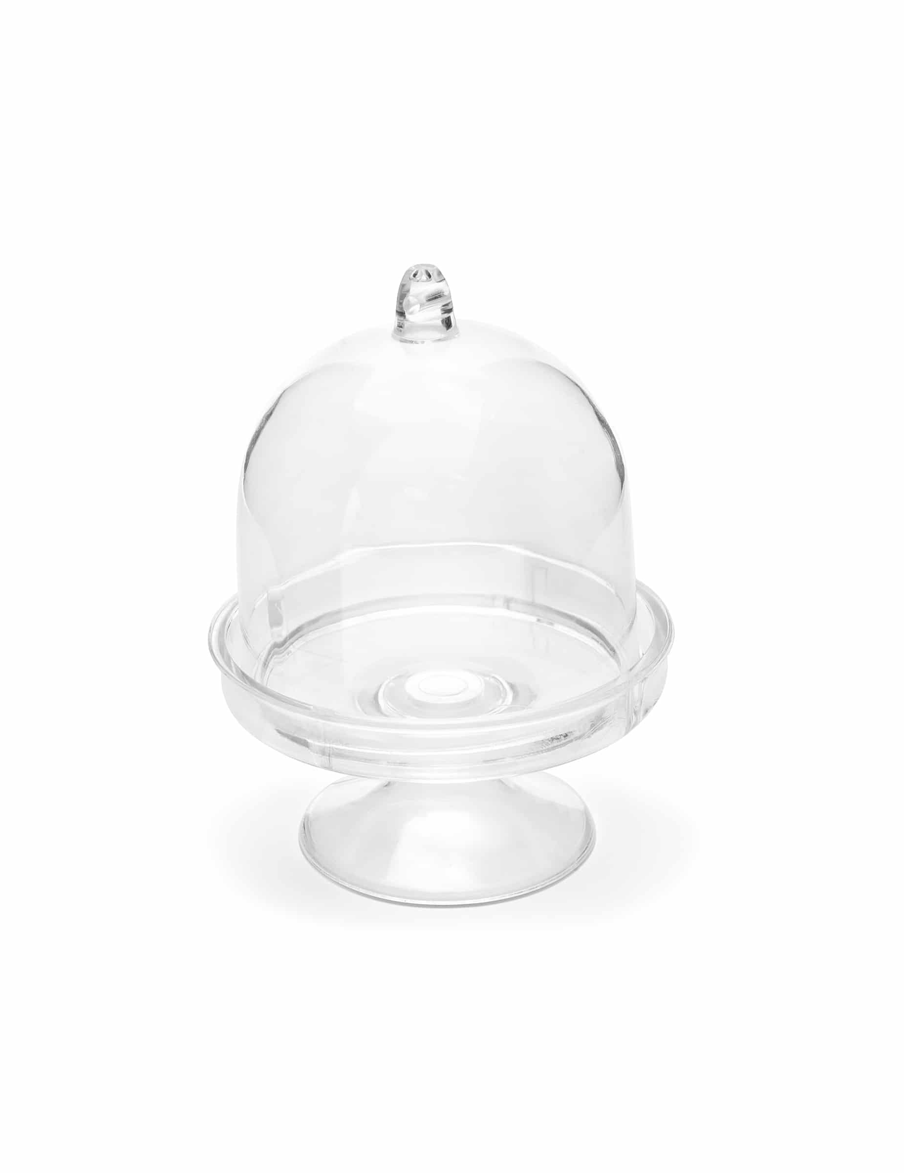 3 Mini Glocken Plastik Transparent 7