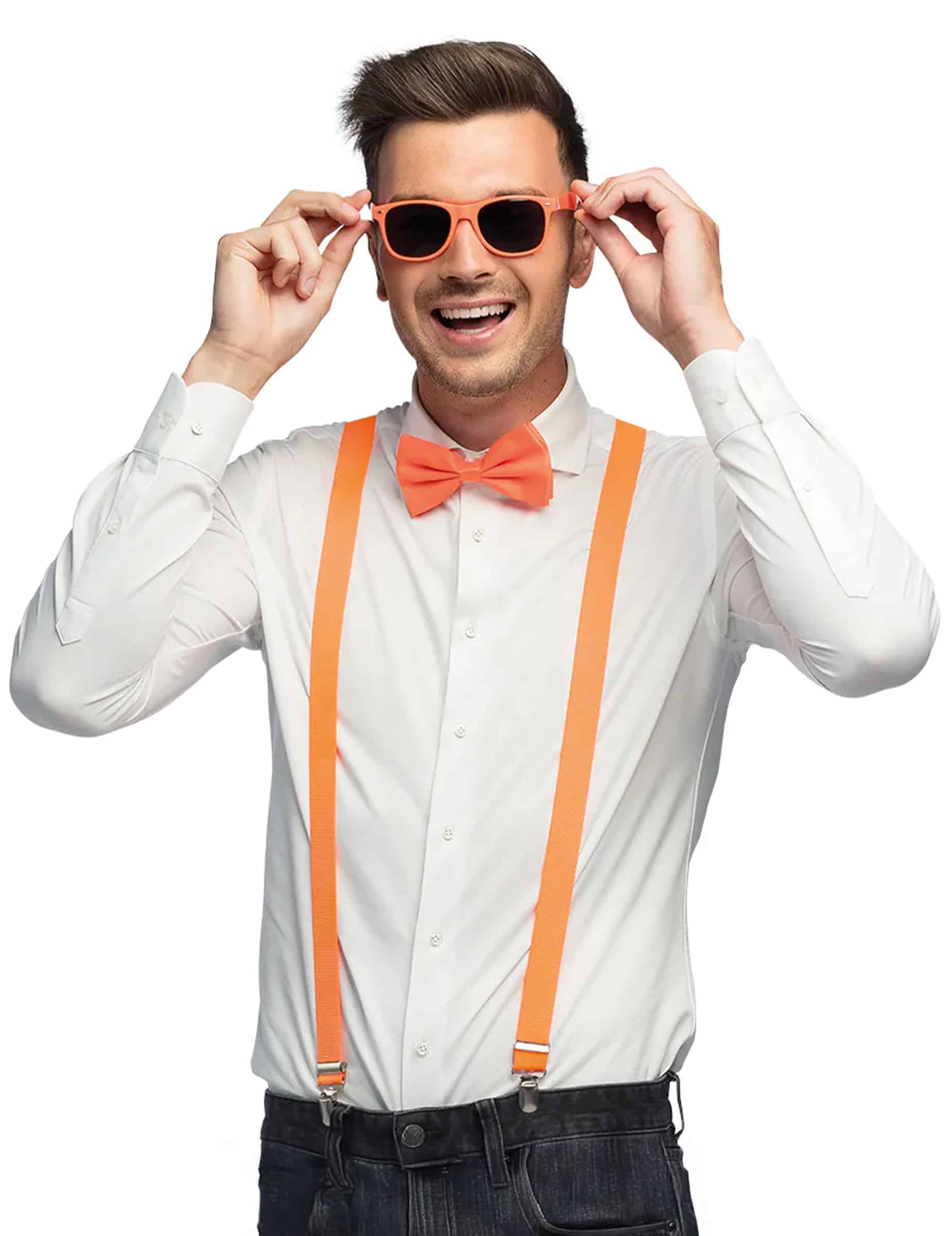 3-teiliges Accessoire-Set Neon-Orange UV