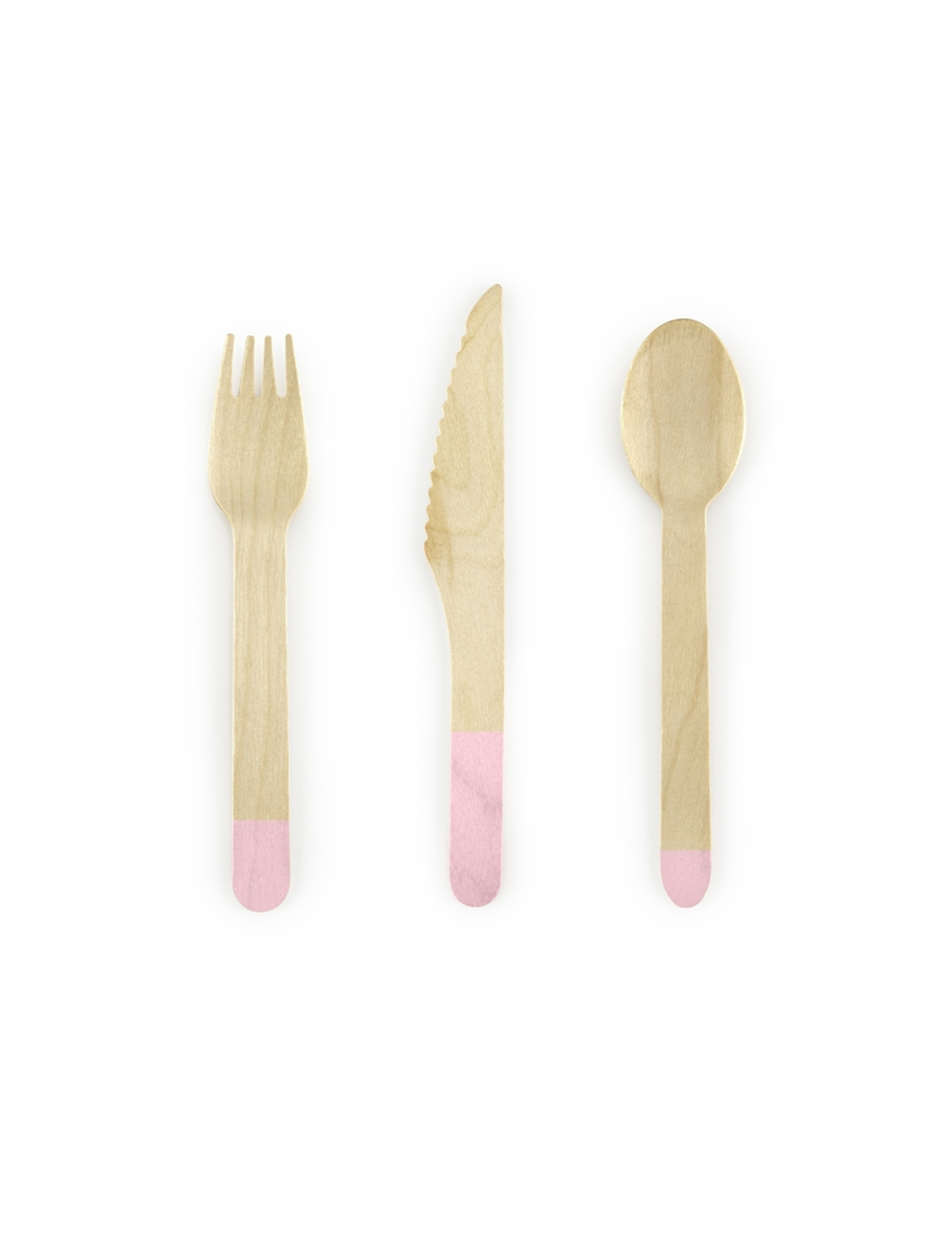 322277 Holzbesteck Hellrosa 16 cm