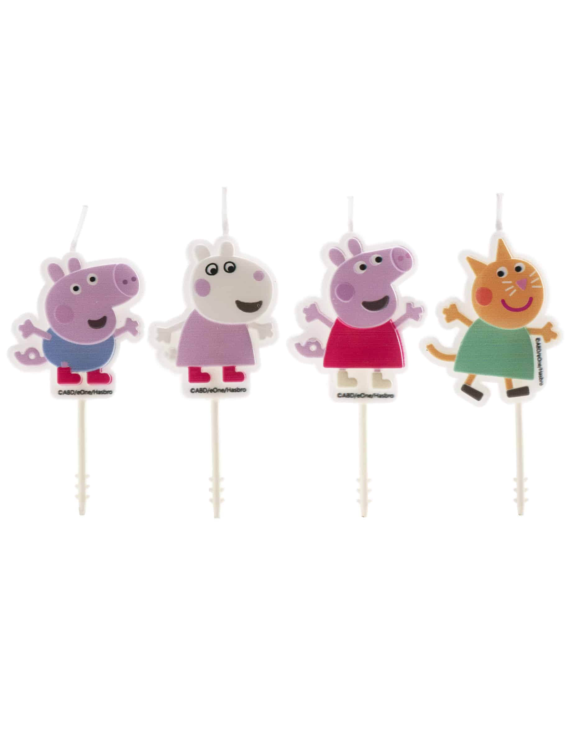 4 Geburtstagskerzen Peppa Pig