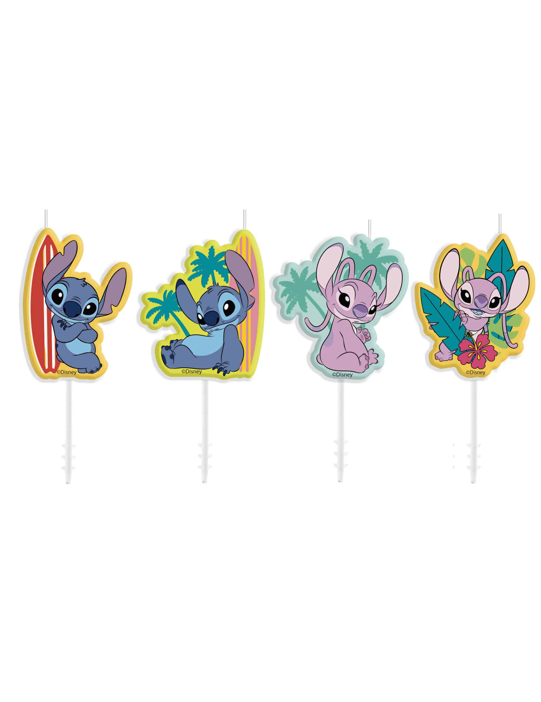 4 Geburtstagskerzen Stitch 8
