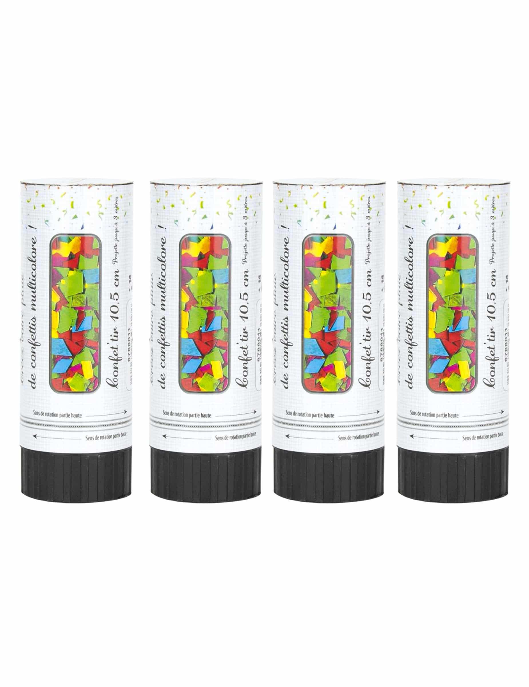 4 Konfettikanonen Bunt Klein 10