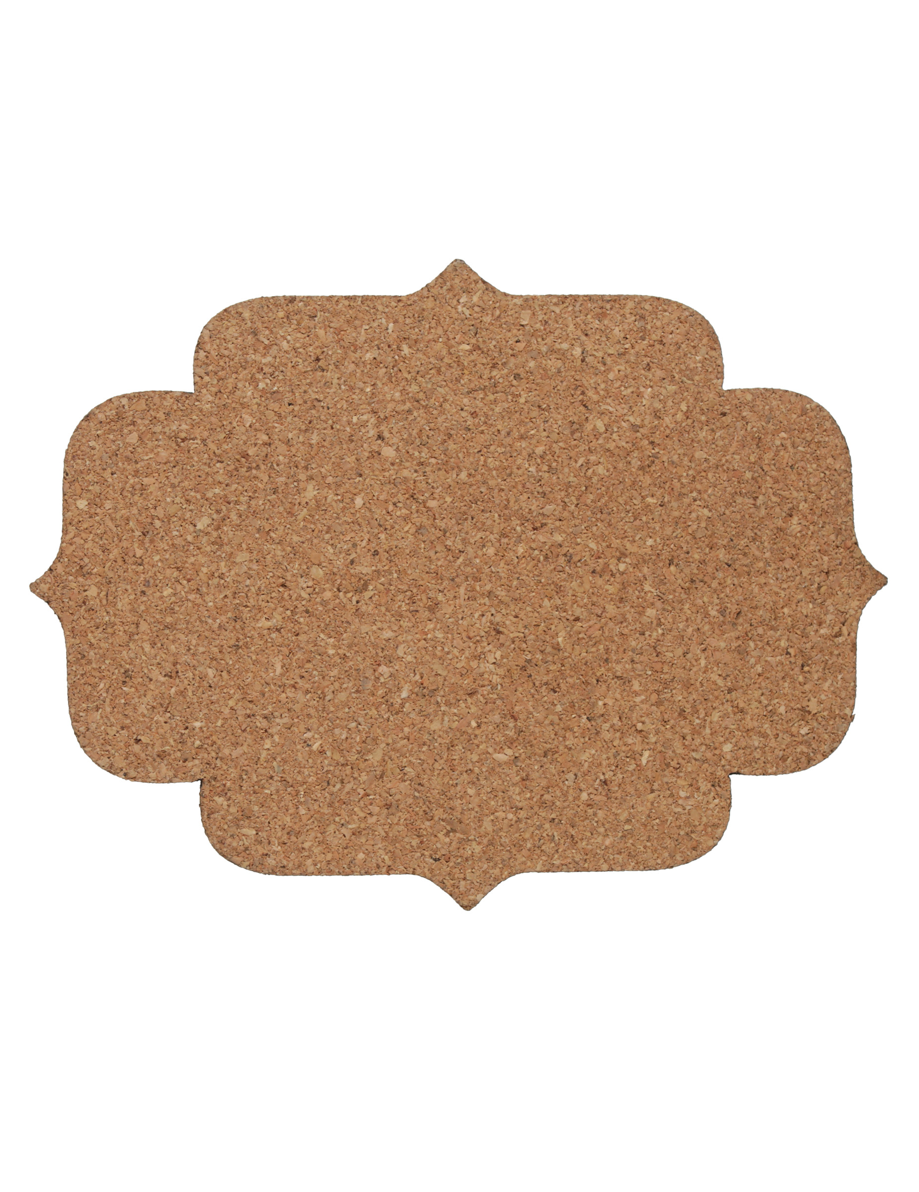 4 Kork-Untersetzer Natur 12 x 9
