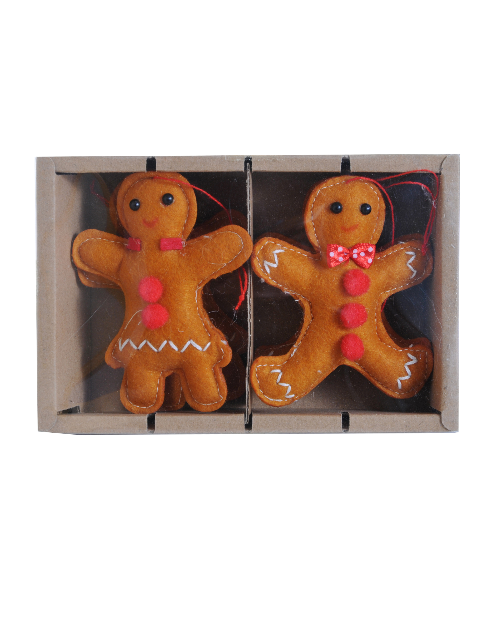4 Lebkuchen-Anhänger 10 cm für den Weihnachtsbaum