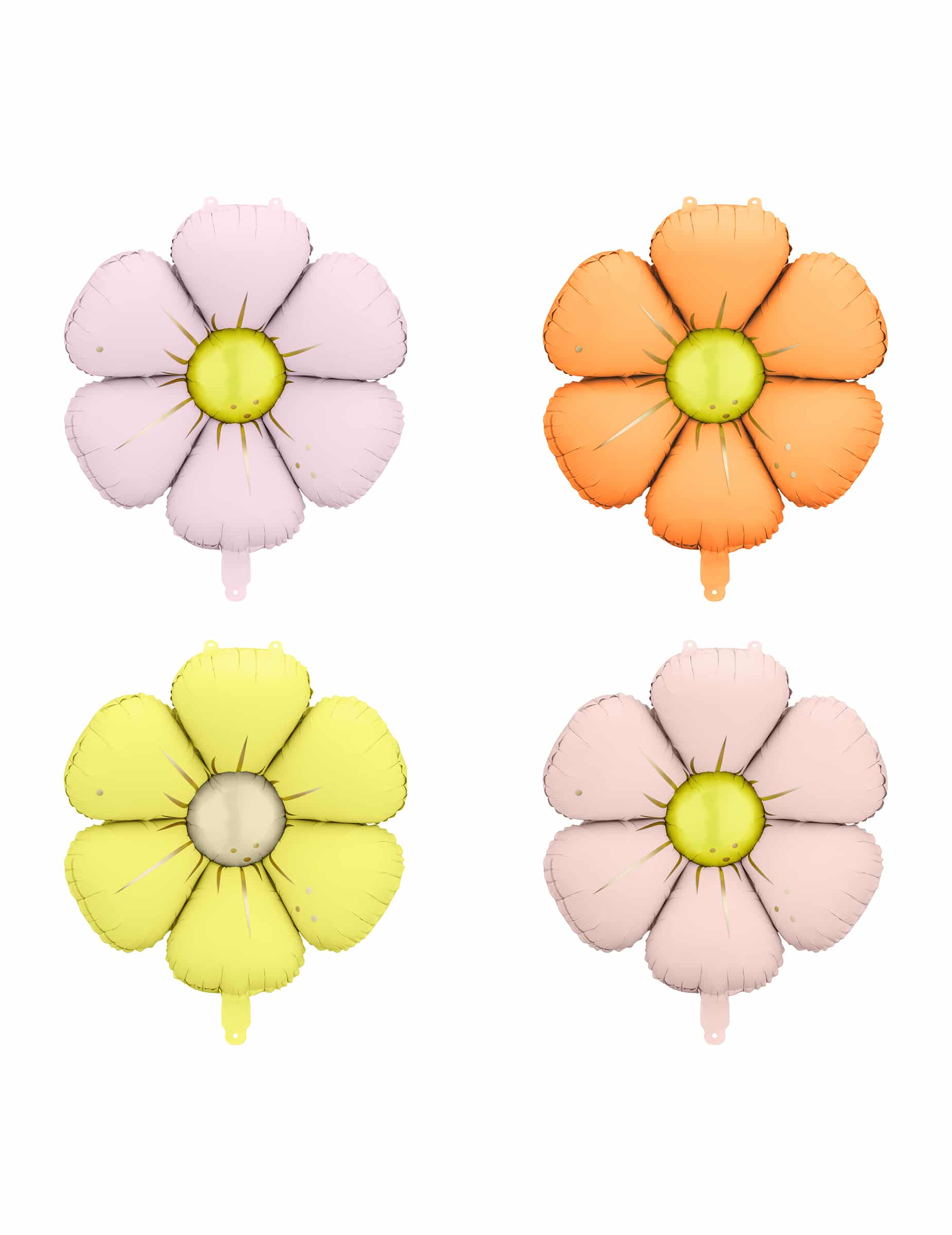 4 Margeriten Folienballons 65 cm