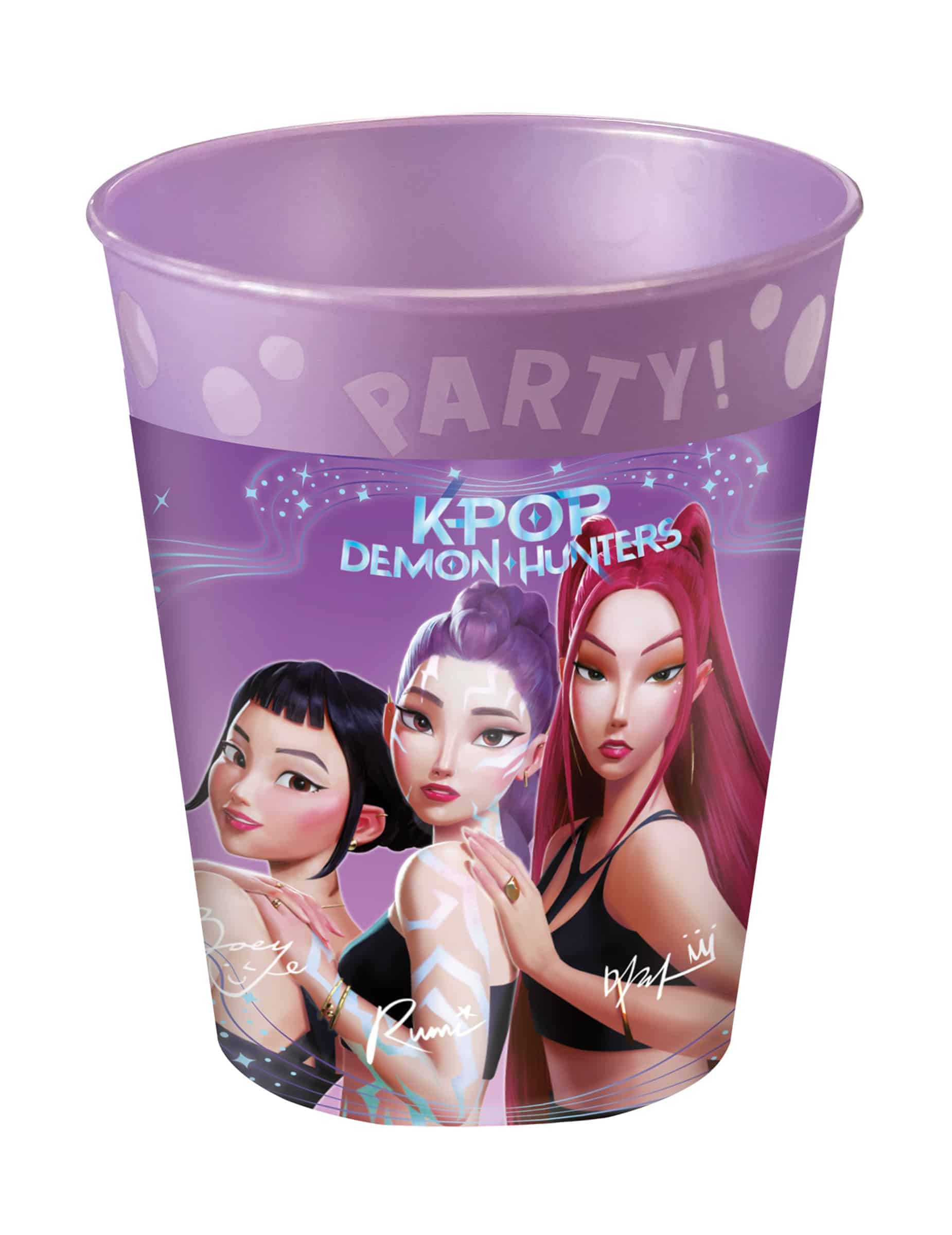 4 Partybecher Kpop Demon Hunter Mehrweg lila