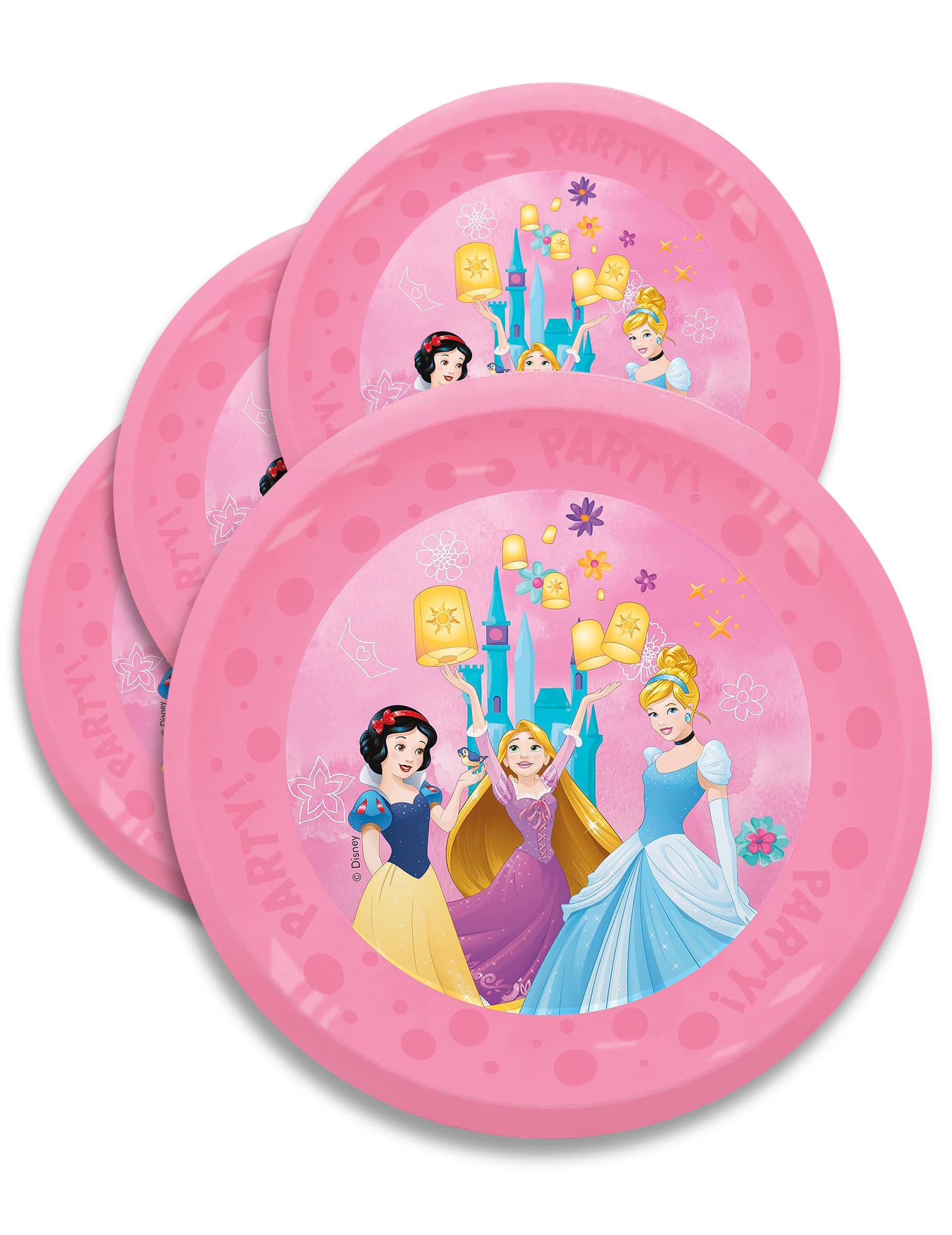 4 Partygeschirr Set Prinzessin Princesses rosa