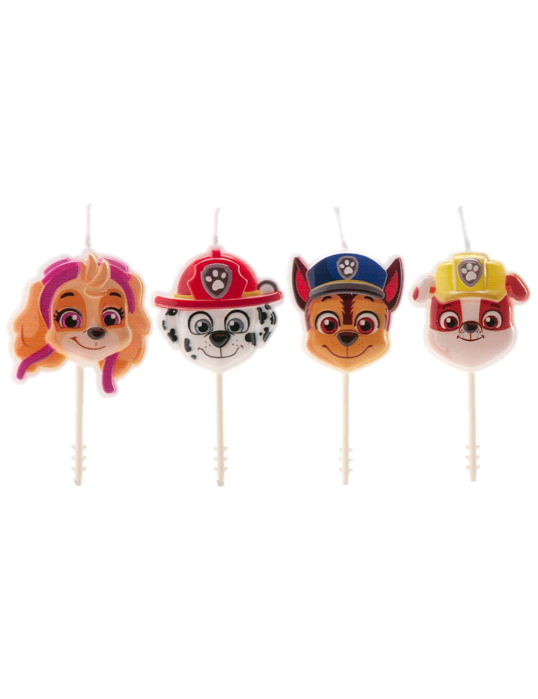 4 Paw Patrol Geburtstagskerzen
