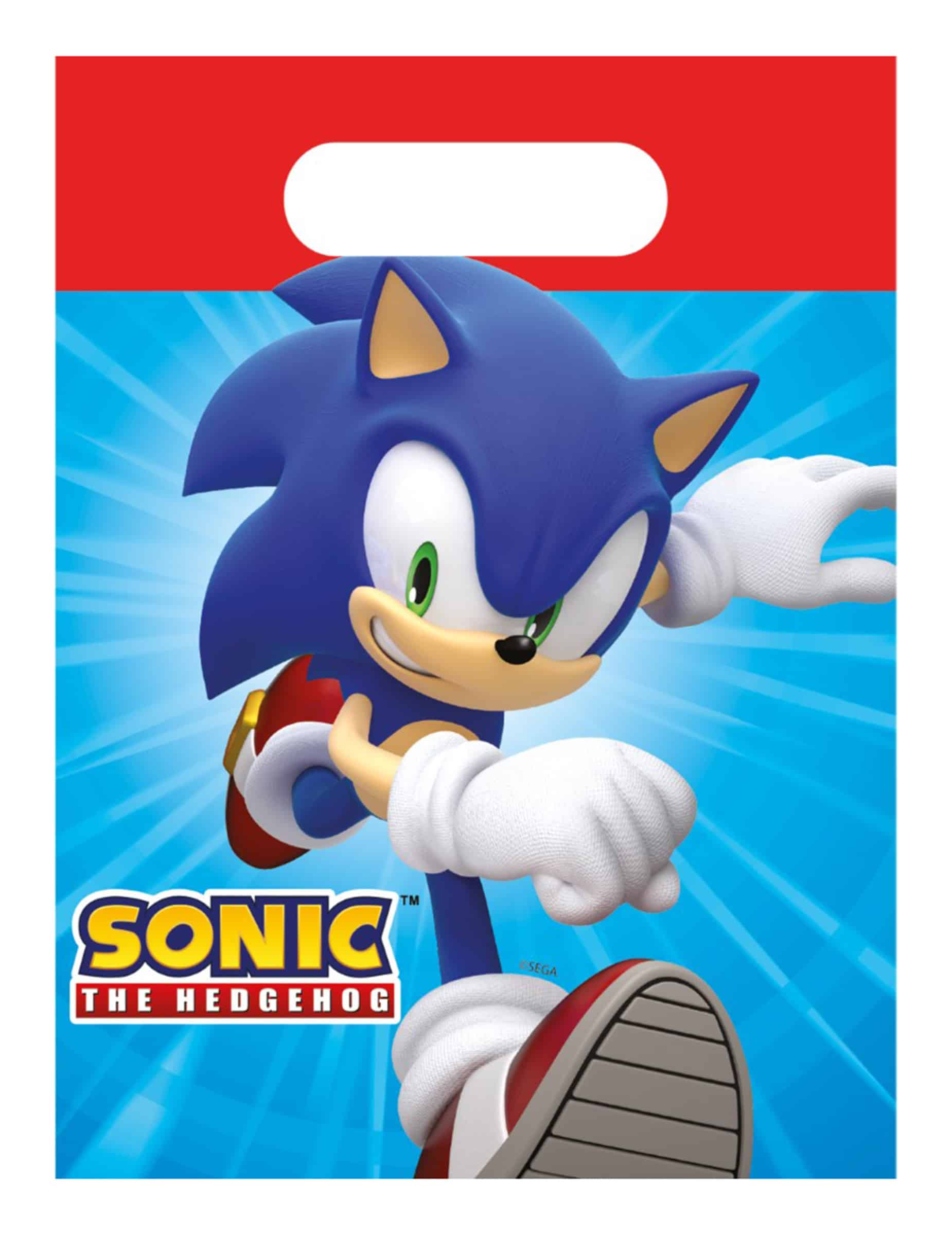 4 Sonic Papiertüten für Geschenke