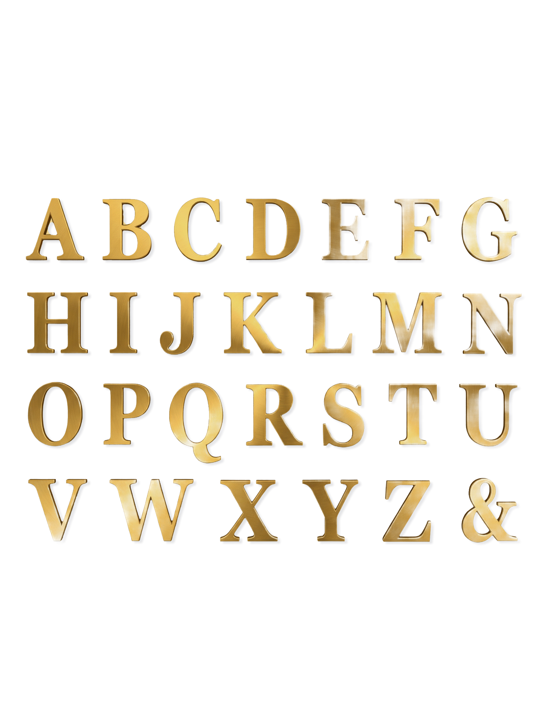 48 Goldene Klebebuchstaben Sticker 13