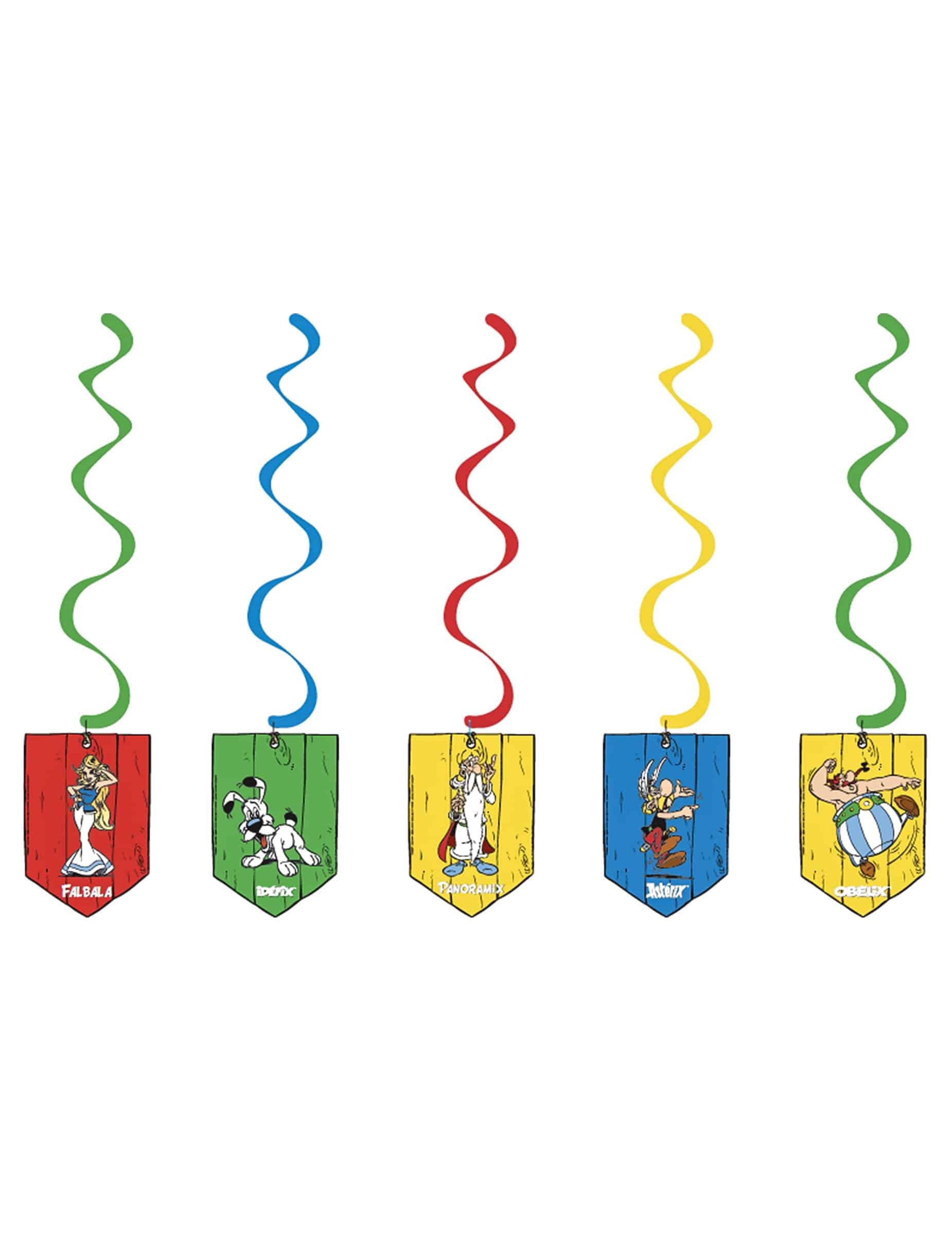 5 Asterix Spiralaufhängungen 60 cm