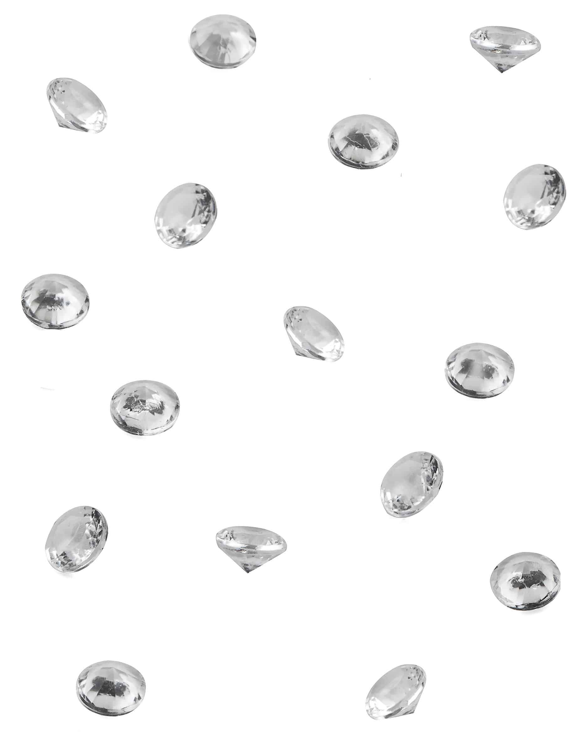 50 Deko-Diamanten Transparent 1