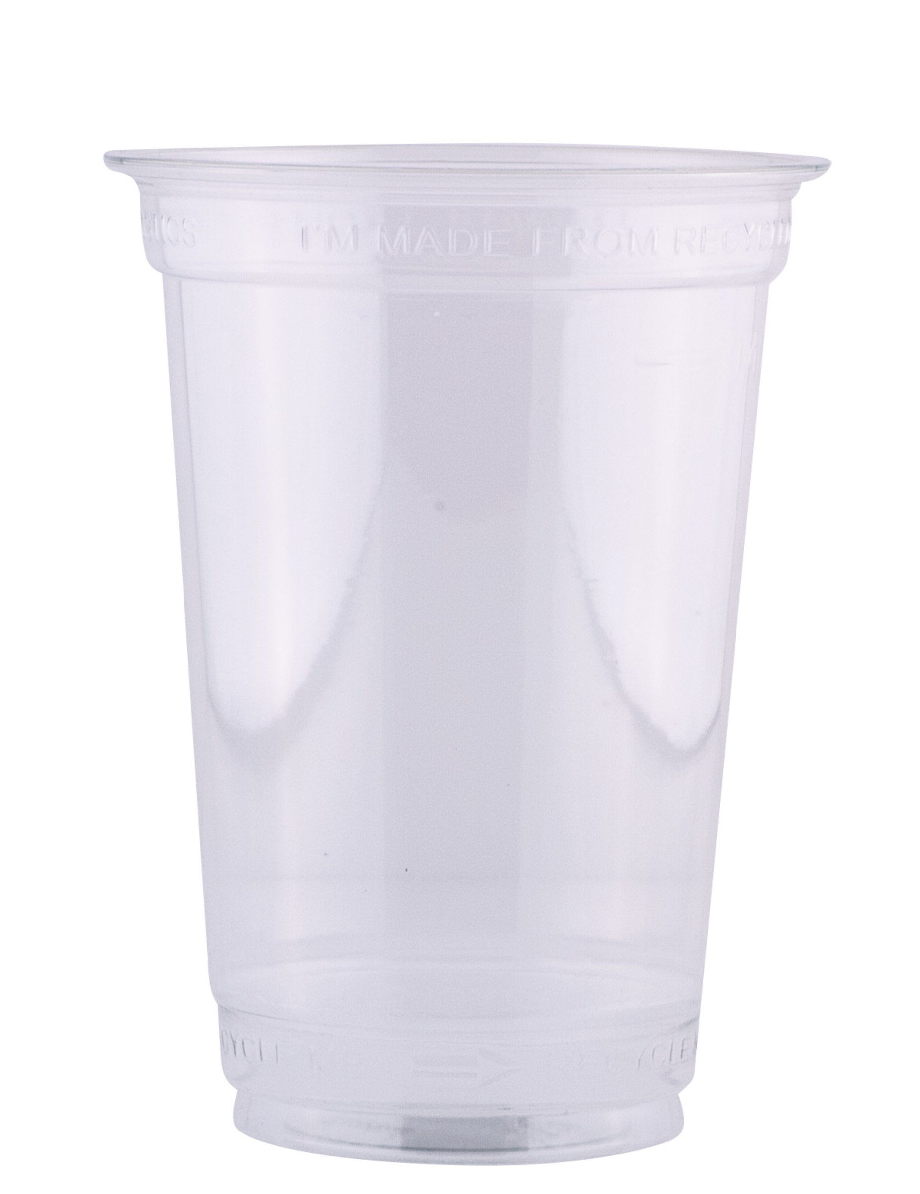 50 Recycling-Becher aus RPET 400 ml