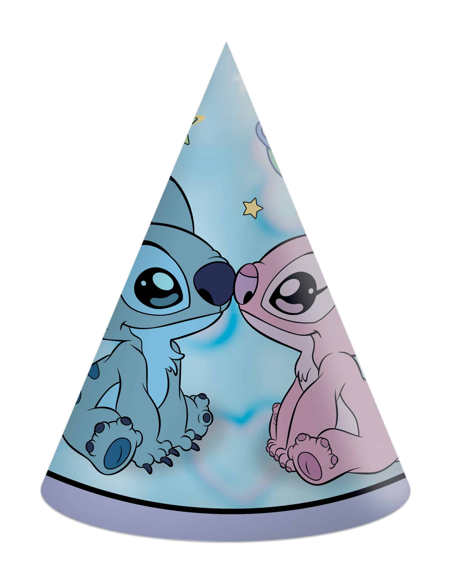 6 Angel und Stitch Partyhüte