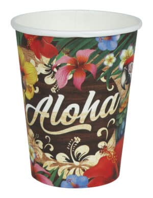 6 Becher Aloha Hawaii 240 ml