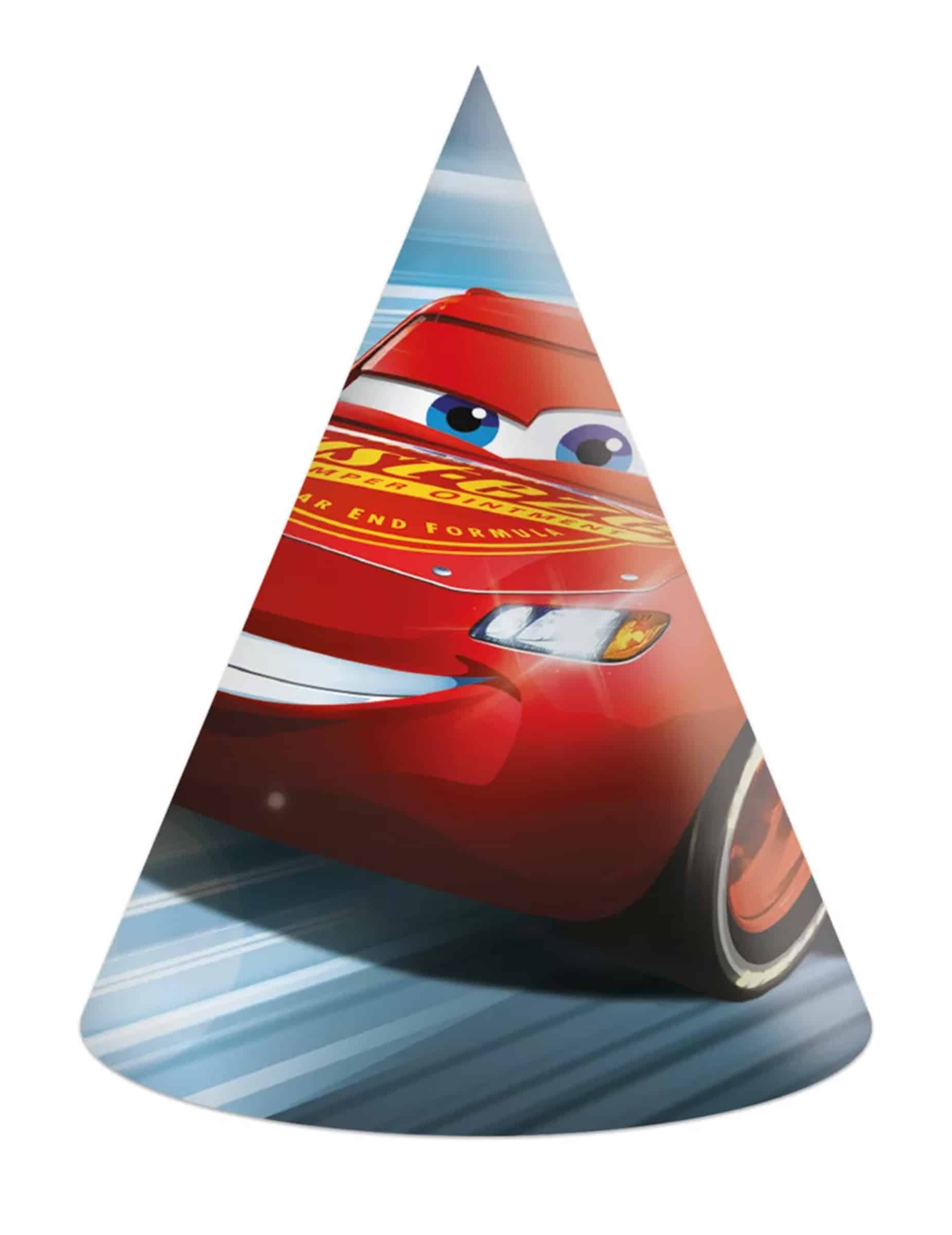 6 Cars Partyhüte für Kinder